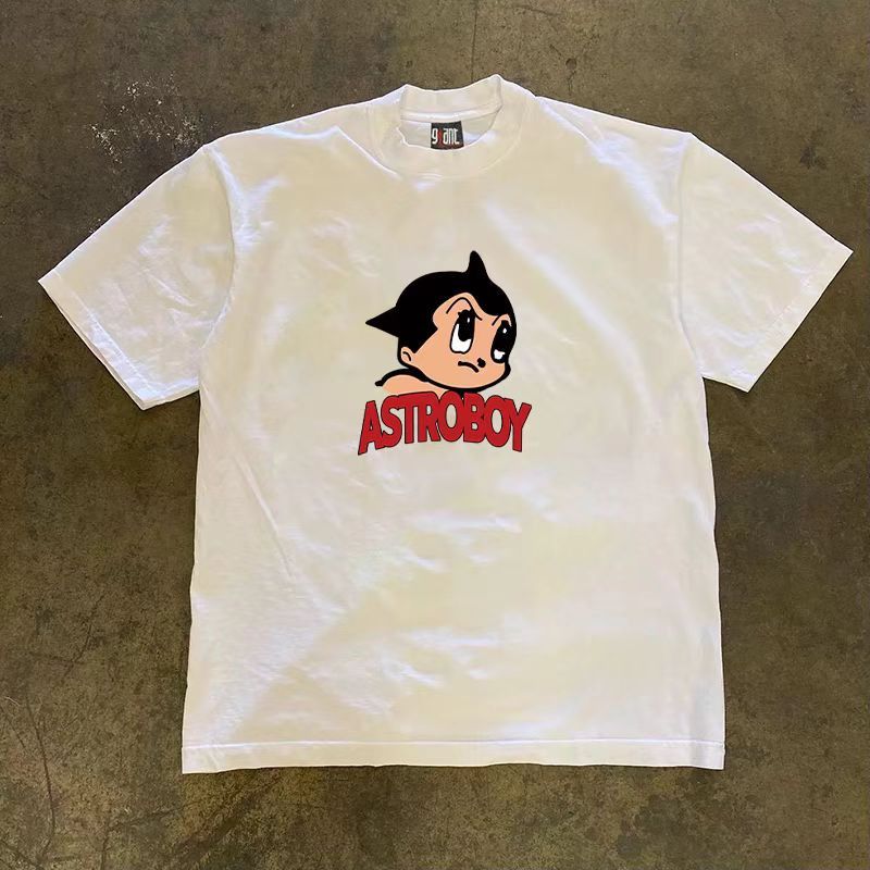 Vintage White street washed retro cartoon Astro Boy print t-shirt Size US M / EU 48-50 / 2 - 1 Thumbnail