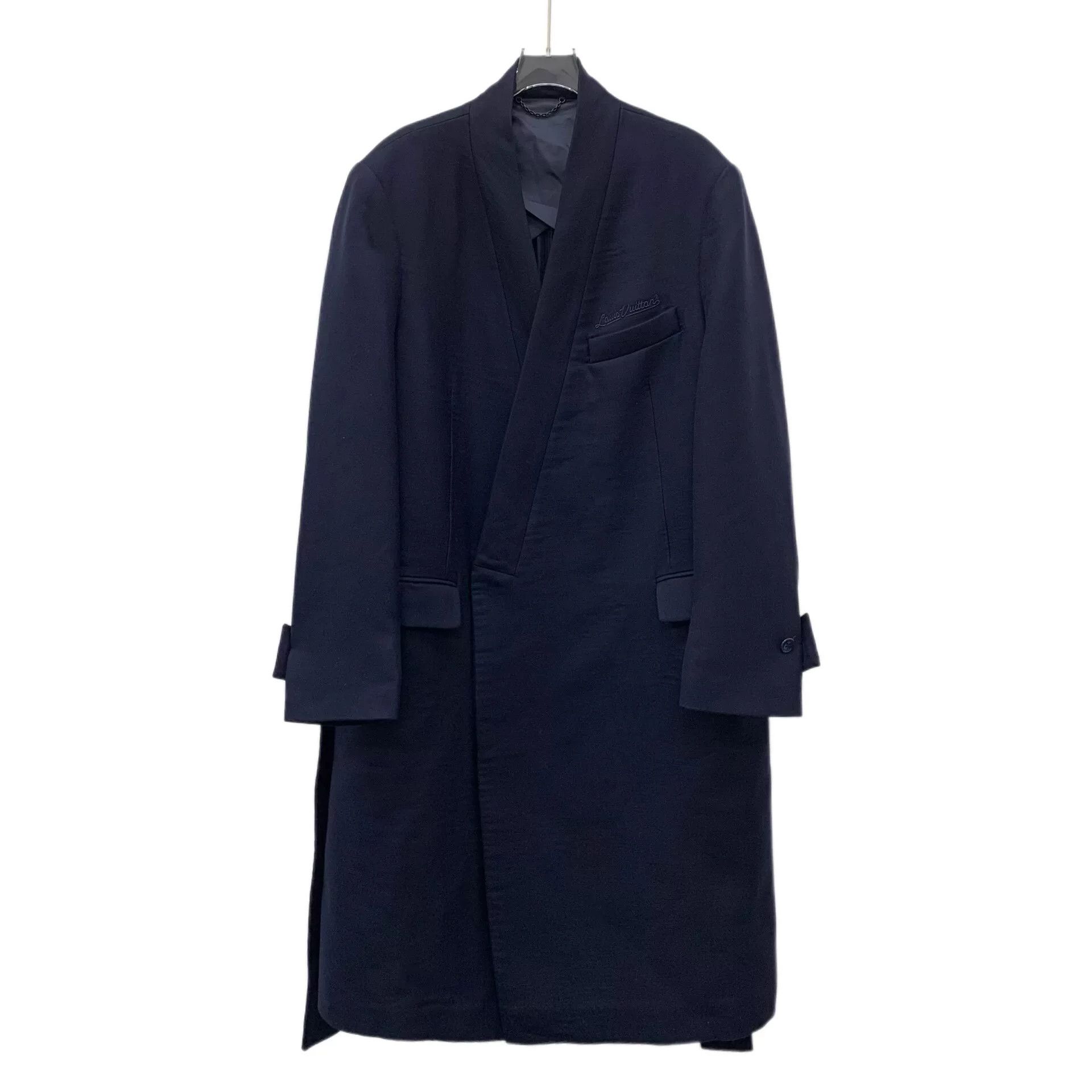 Louis Vuitton Louis Vuitton Logo Wool Belted Wrap Coat Size 48 Size US M / EU 48-50 / 2 - 1 Thumbnail