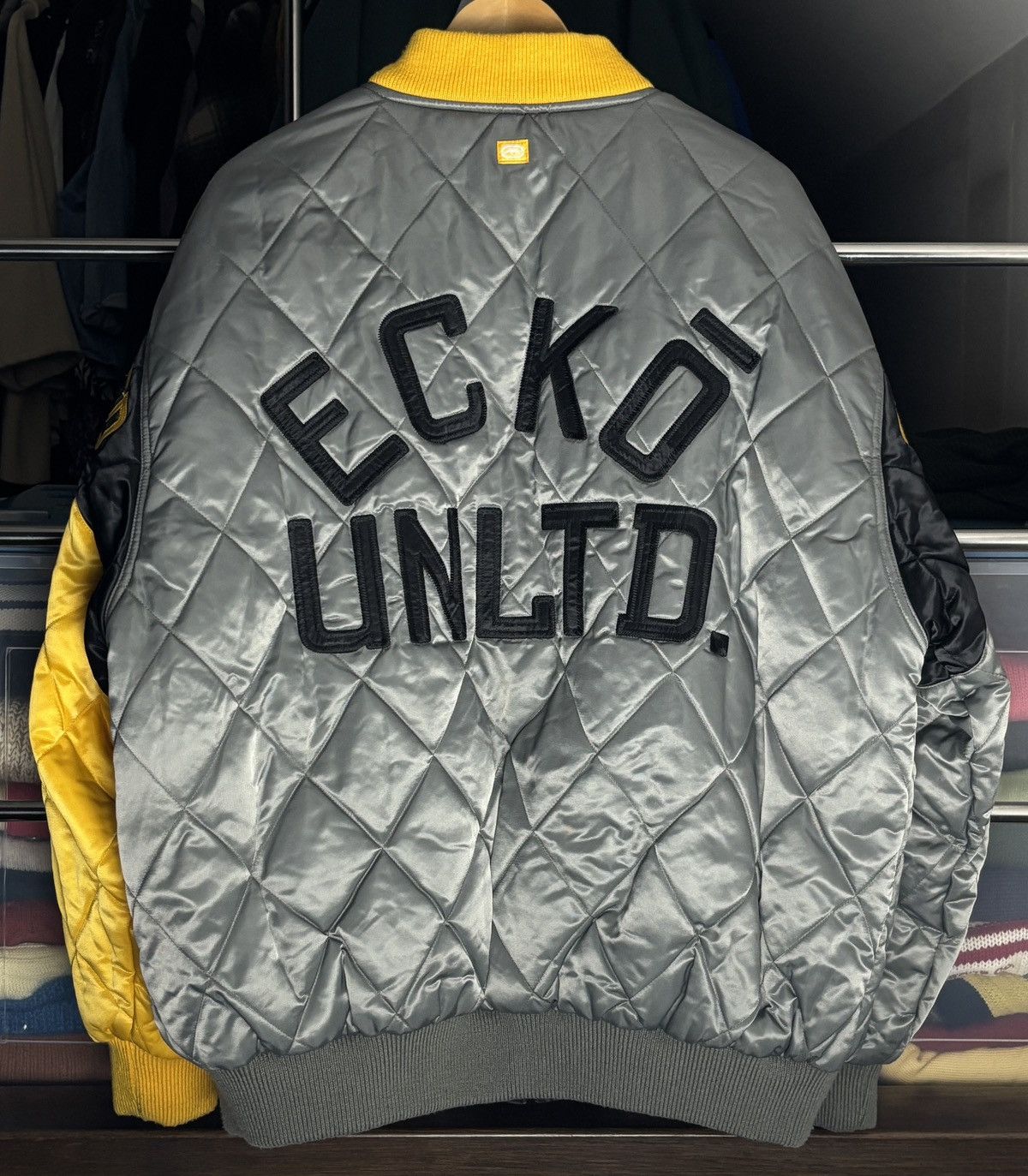 Ecko Unltd. Ecko Unltd. Quilted Reversible Bomber Jacket Rap HipHop Boxy Size US XL / EU 56 / 4 - 4 Thumbnail