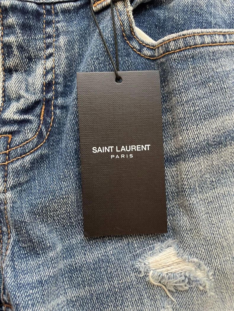 Saint Laurent Paris Saint Laurent Paris 16ss Ripped Jeans Size US 27 - 5 Thumbnail