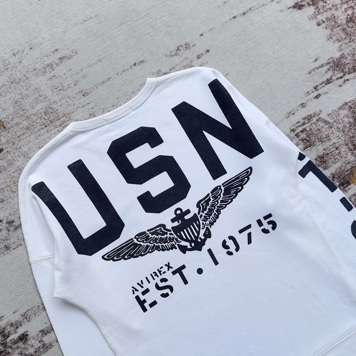 Avirex VINTAGE AVIREX USN EST.1975 NAVAL CREWNECK SWEATSHIRT Size US XS / EU 42 / 0 - 3 Thumbnail