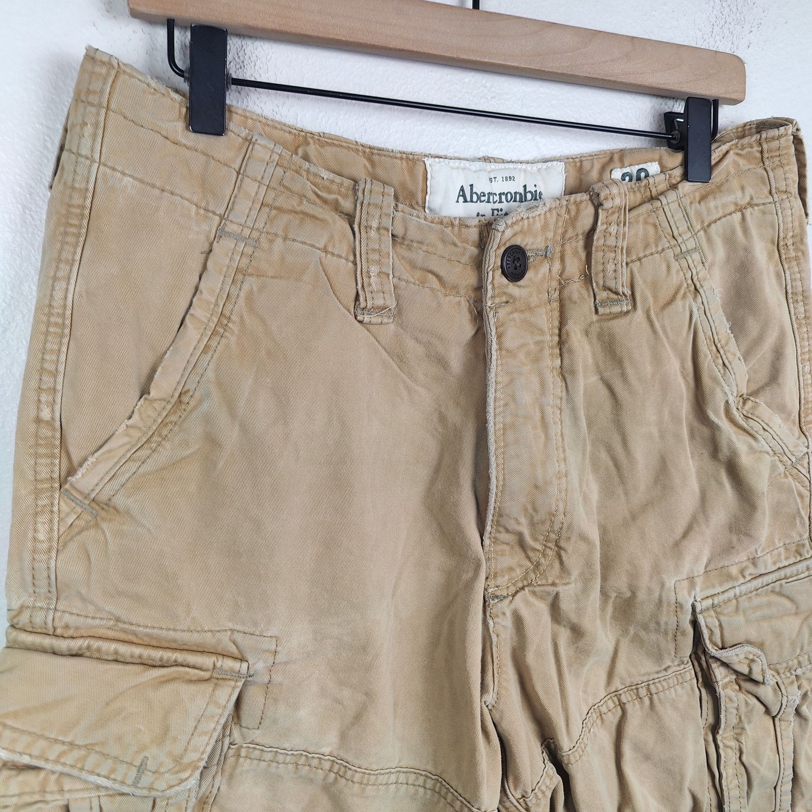 Abercrombie & Fitch Vintage Abercrombie & Fitch Shorts Mens 30 Khaki Tan Y2K Size US 30 / EU 46 - 3 Thumbnail