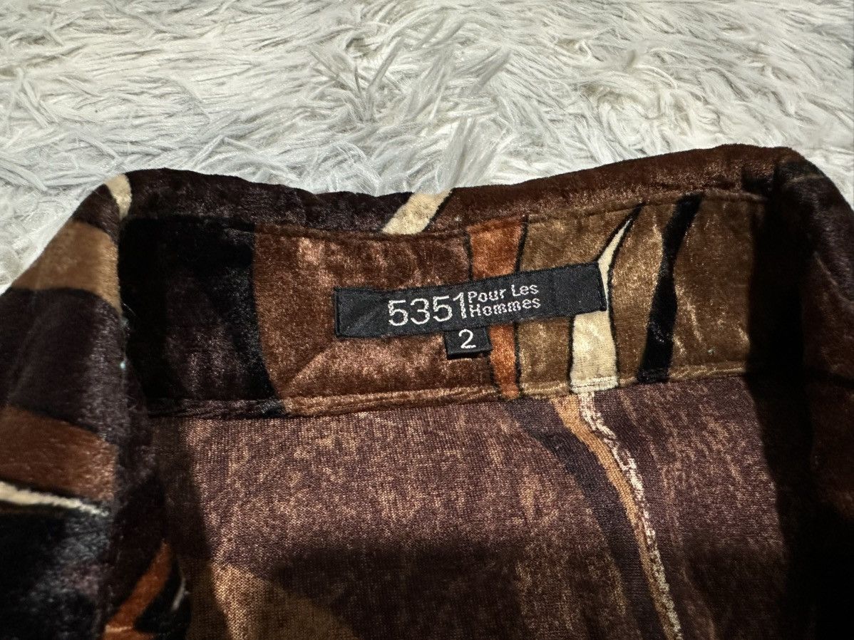 5351 POUR LES HOMMES 🔥Y2K Archived 5351 Pour Les Hommes Velvet Shirt Size US M / EU 48-50 / 2 - 7 Thumbnail