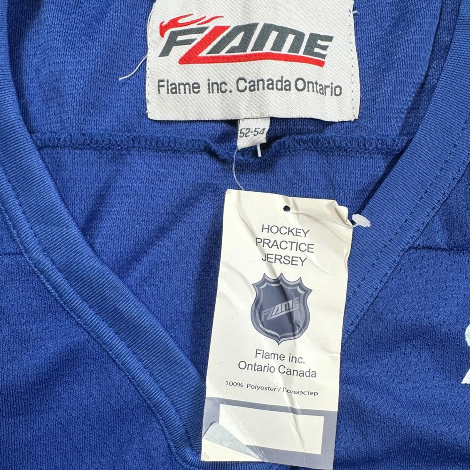 Frame Flame Hockey Practice Jersey Blue Mens 52-54 XXL Canada NWT Size US XXL / EU 58 / 5 - 7 Thumbnail