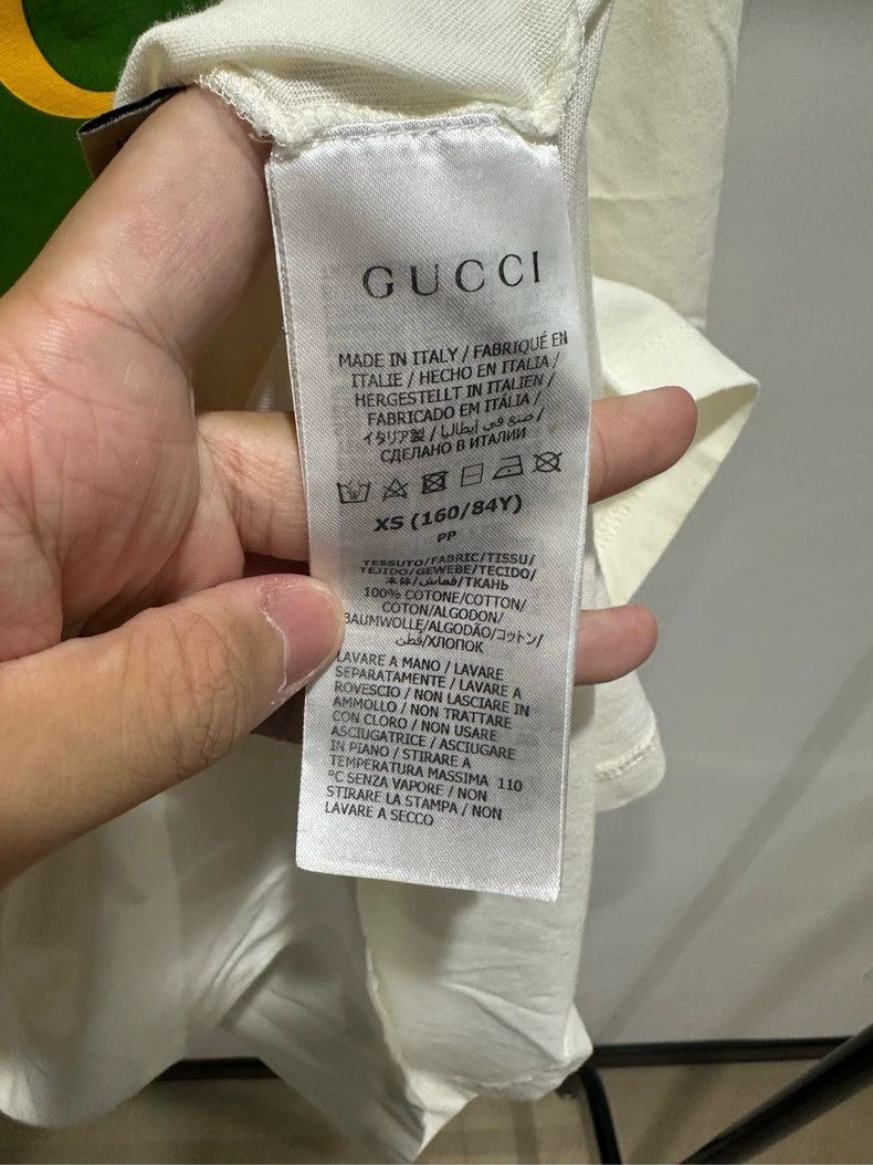 Gucci Gucci White square large logo short sleeves 2501-Nextarrow Size US XS / EU 42 / 0 - 4 Thumbnail