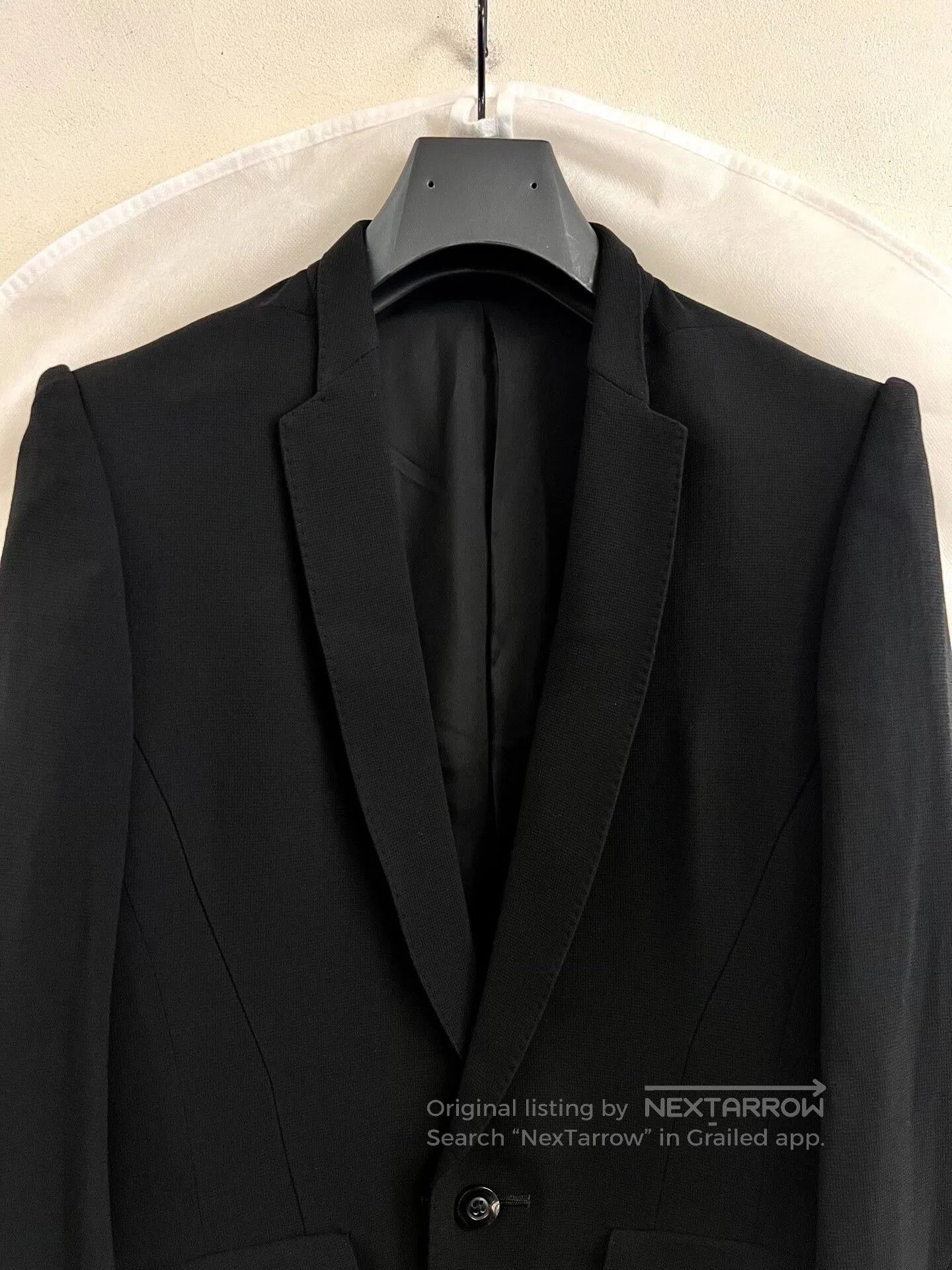 Julius Black Shoulder-Padded Blazer Jacket. Size US M / EU 48-50 / 2 - 3 Thumbnail