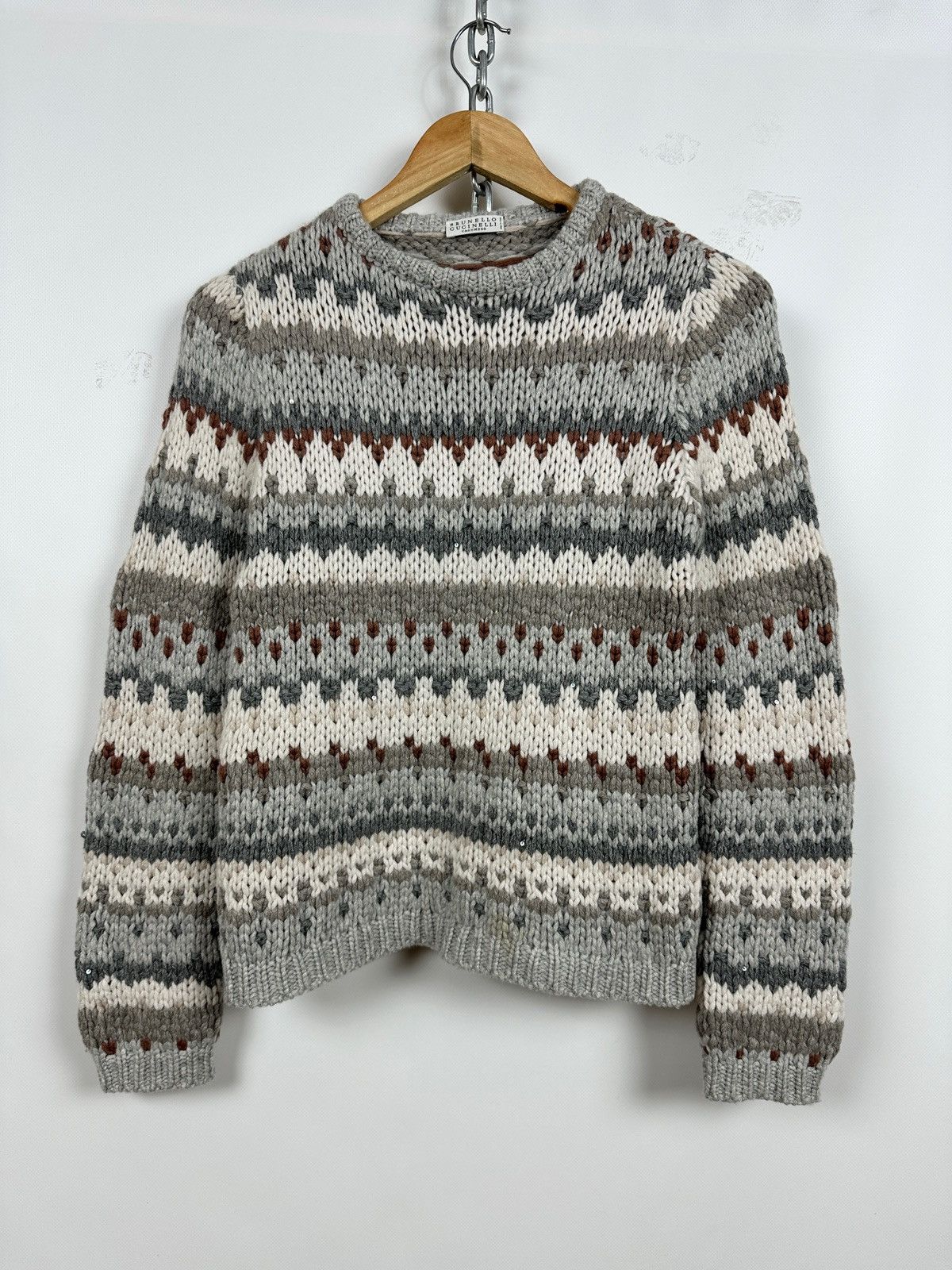 Brunello Cucinelli Cashmere/Silk Cable Knit Sweater