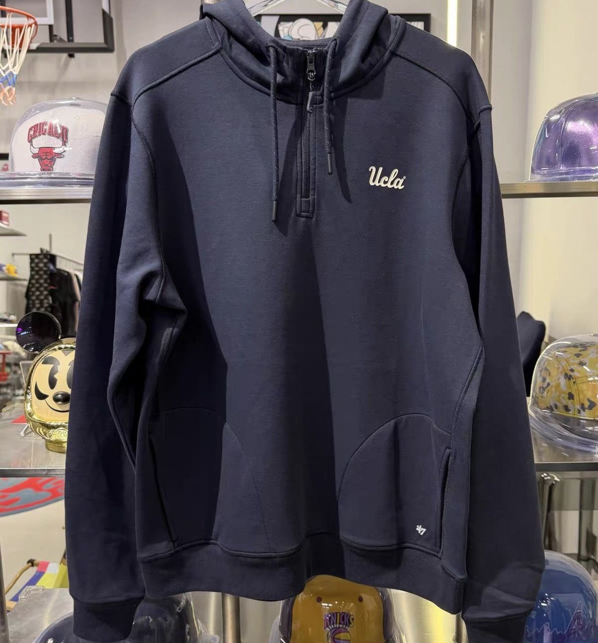 47 47 × UCLA Half-Zip Sweatshirt Hoodie J32 Size US L / EU 52-54 / 3 - 1 Thumbnail