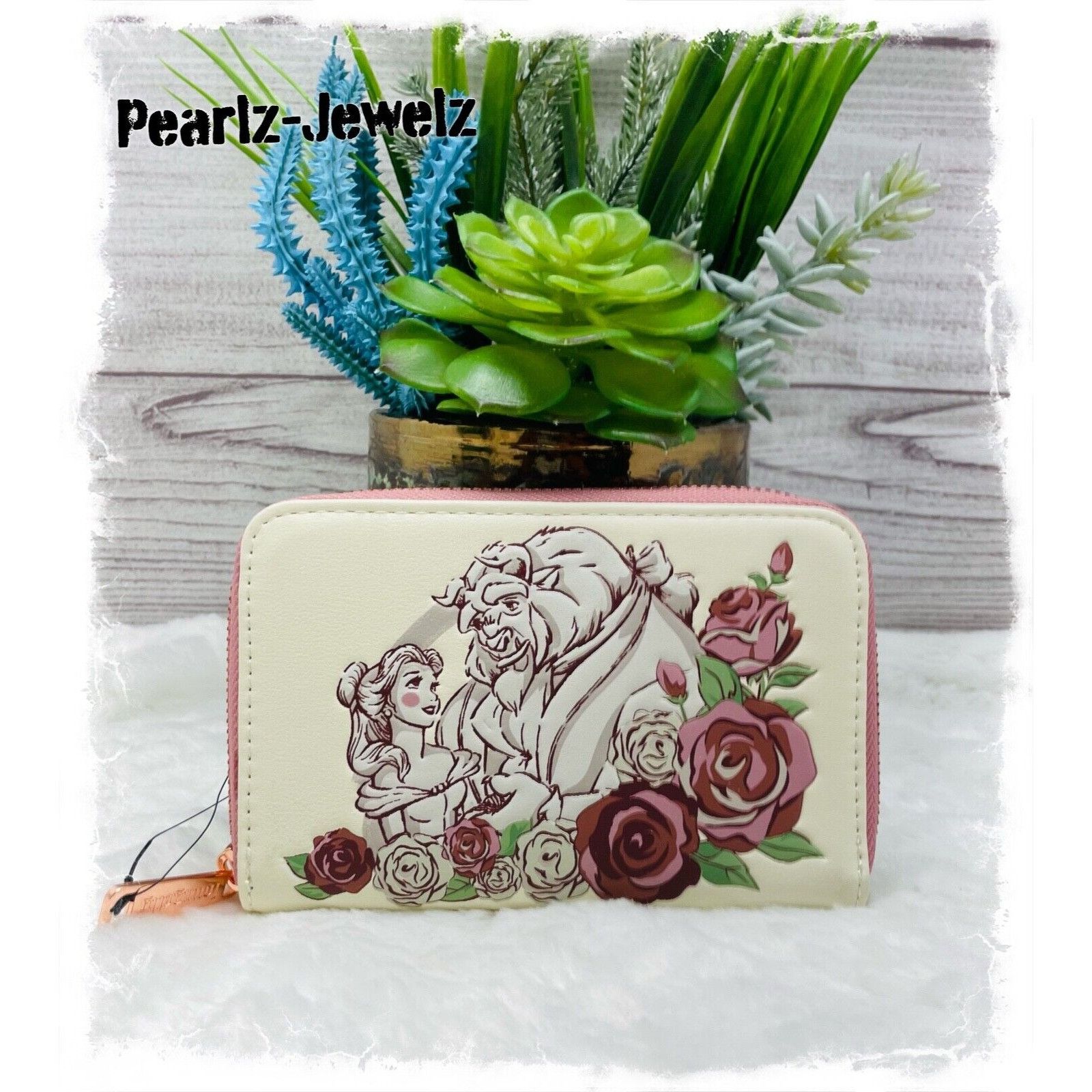 Disney Loungefly Beauty & Beast Princess Belle Floral White Pink Wa Size ONE SIZE - 1 Thumbnail