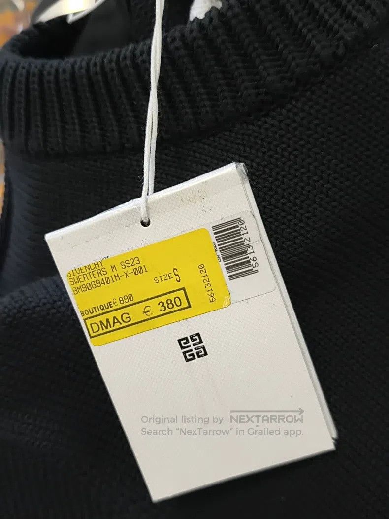 Givenchy Givenchy Gingham Letter Printed Knit Sweater Size US S / EU 44-46 / 1 - 6 Thumbnail