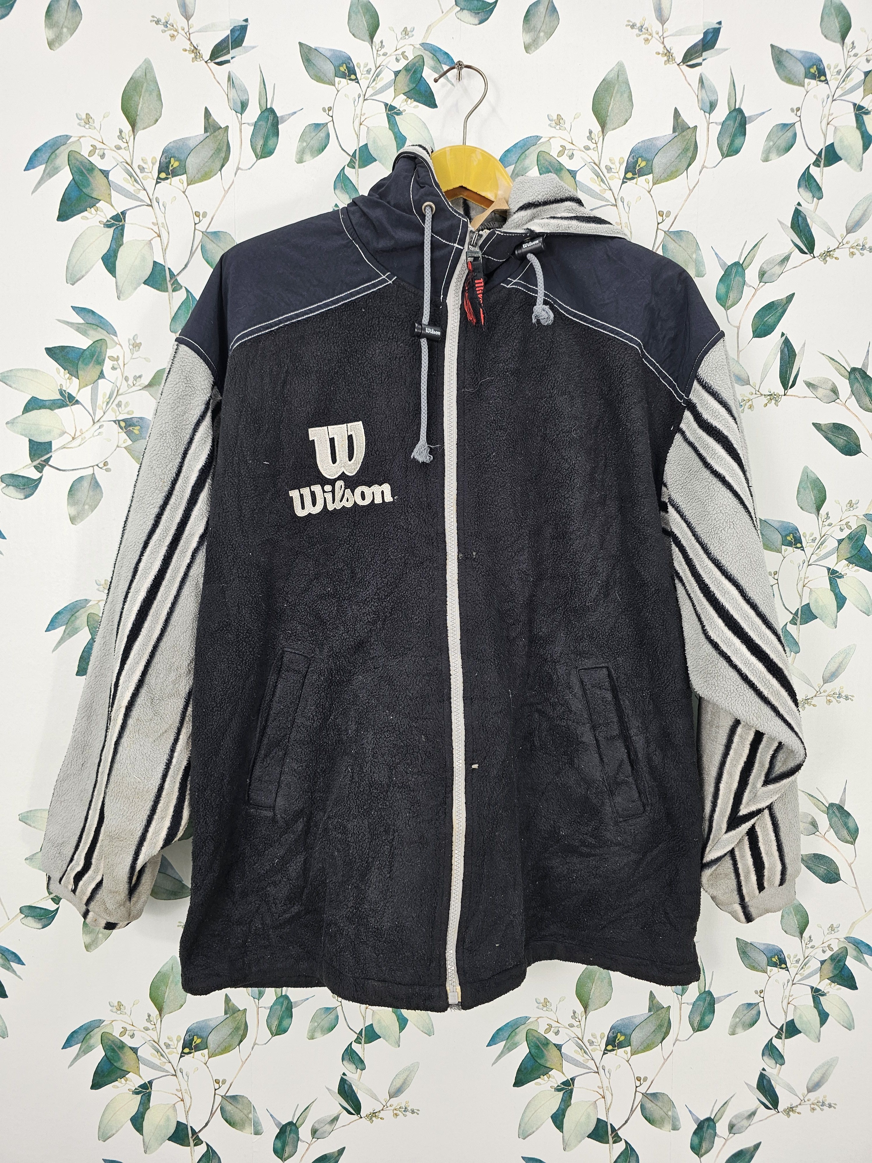 Wilson Vtg WILSON Sportwear Spellout Polartec Fleece Jacket J0123 Size US L / EU 52-54 / 3 - 1 Thumbnail