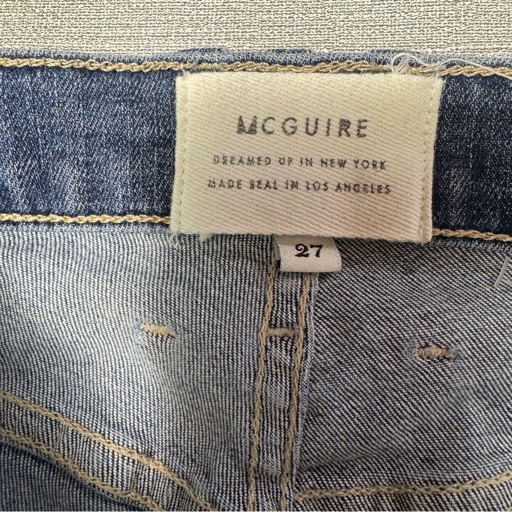Other McGuire Denim Side Stripe Crop Raw Hem Jeans Size 27 Size 27" / US 4 / IT 40 - 5 Thumbnail