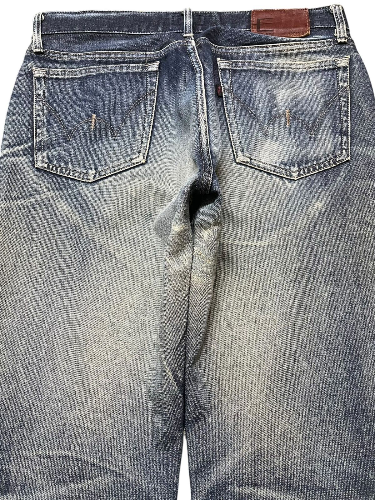 Edwin Vintage Edwin 502 E-Function Baggy Mudwash Whiskers Denim Size US 33 - 8 Thumbnail