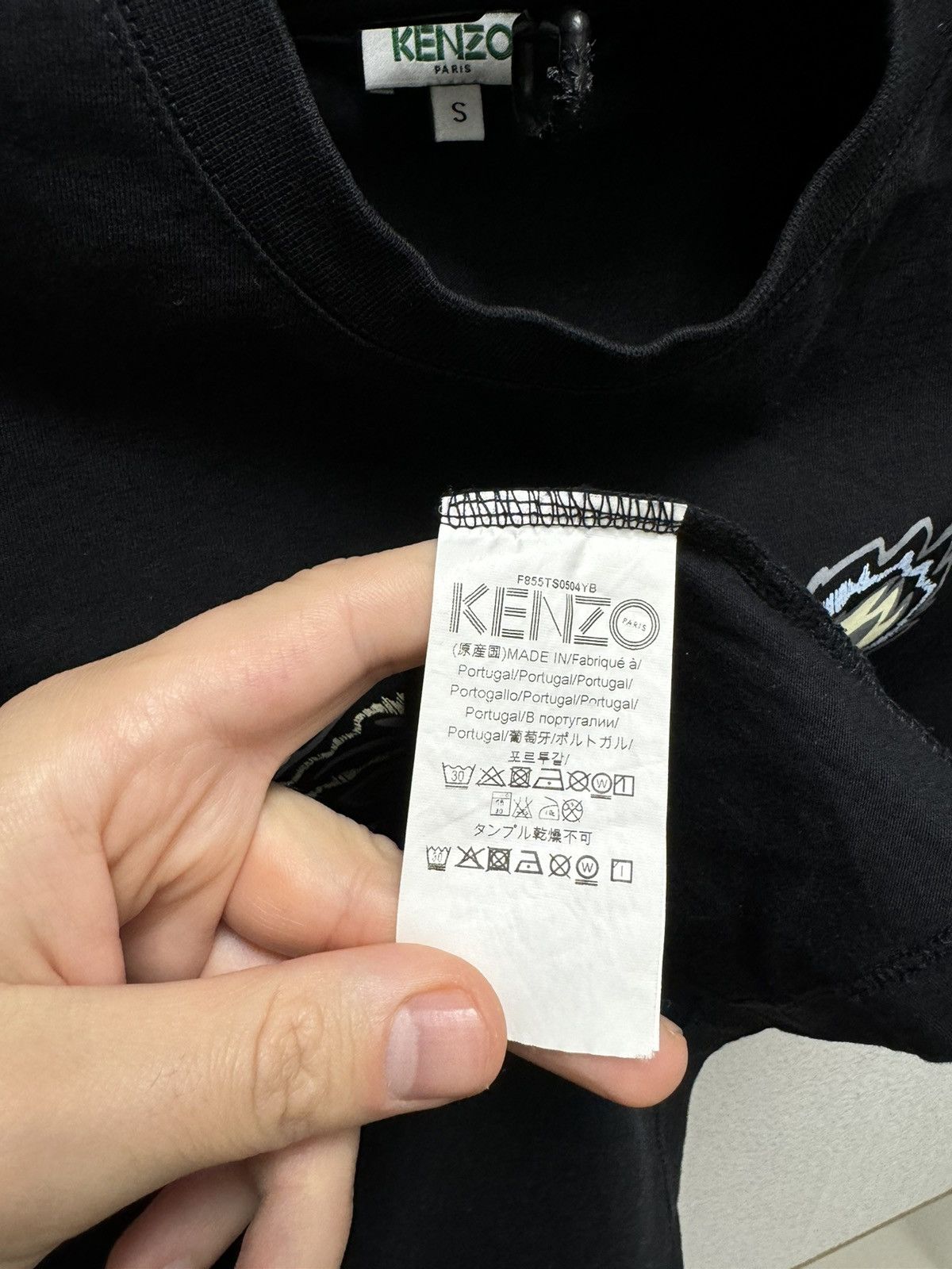 Kenzo Kenzo Paris big logo tiger t-shirt S sz black Size US S / EU 44-46 / 1 - 12 Thumbnail