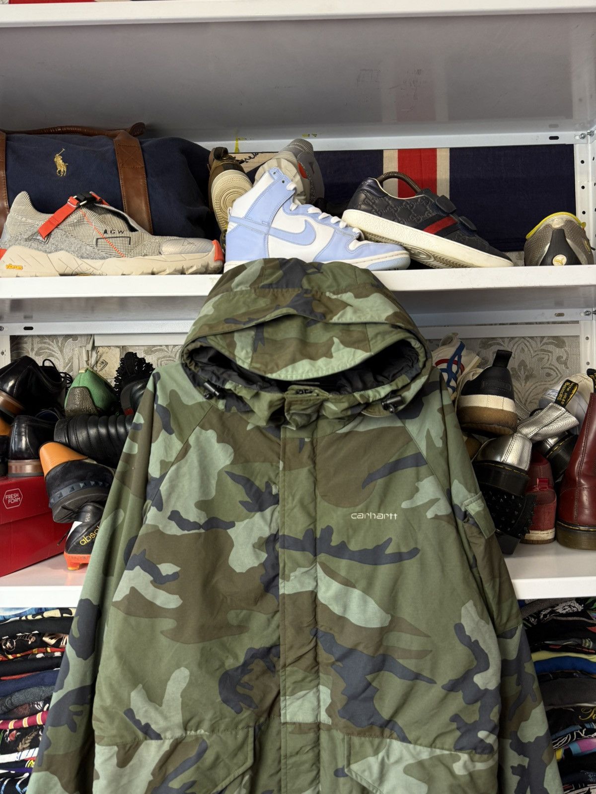 Carhartt Vintage: Carhartt Wax Camo Jacket Y2K Size US S / EU 44-46 / 1 - 2 Thumbnail