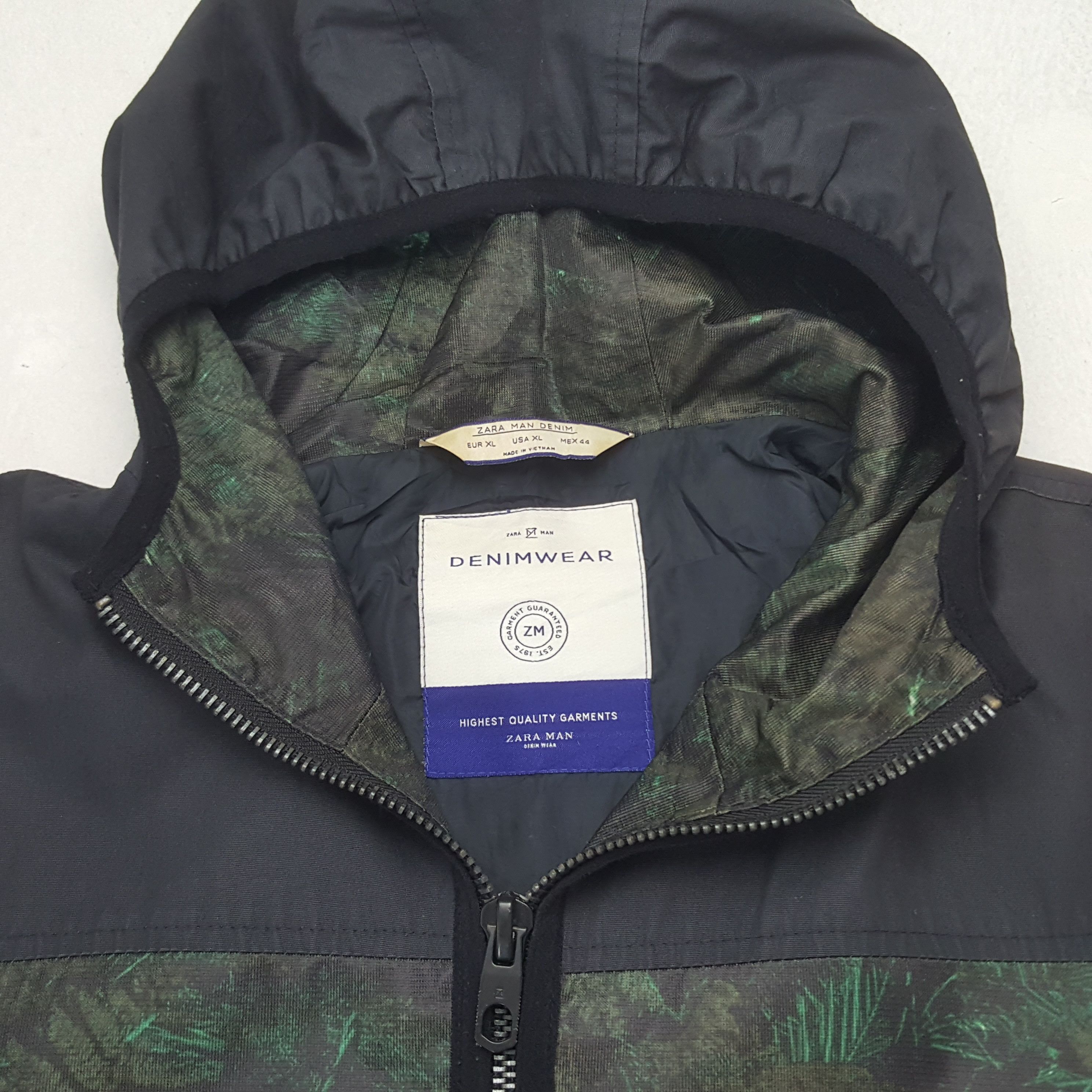 Vintage × Zara Vintage Zara Man Denim Jacket Hoodies Size US M / EU 48-50 / 2 - 4 Thumbnail