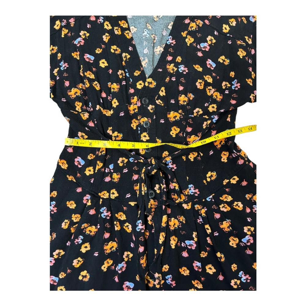 Free People Free People l L’amour Floral Printed Black Combo Romper 2 Size 26" / US 2 / IT 38 - 6 Thumbnail