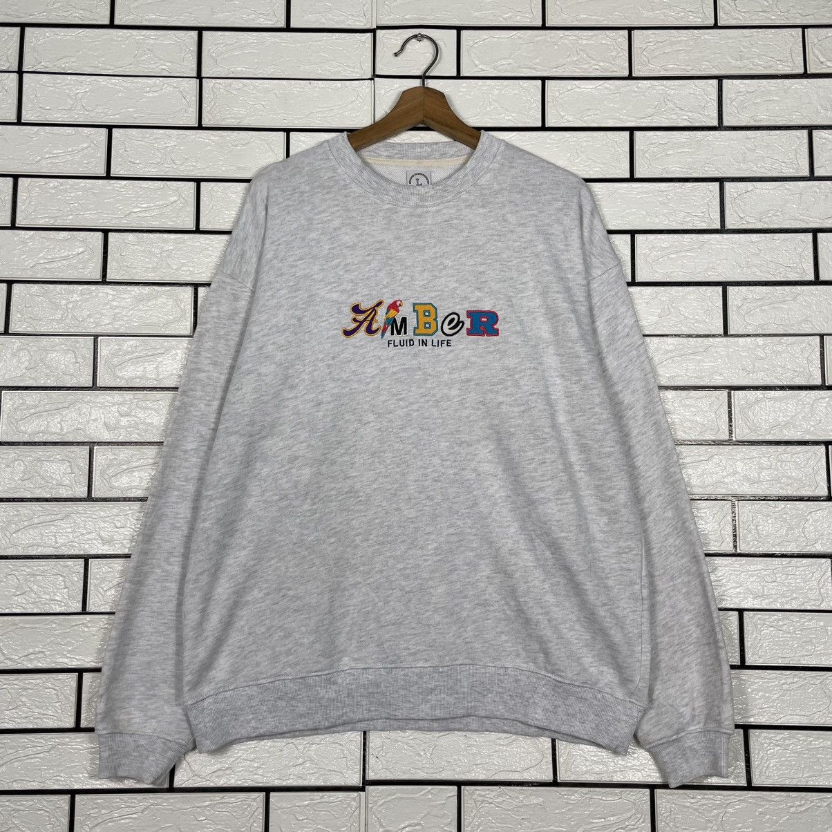 Japanese Brand Amber Crewneck Sweatshirt Size US L / EU 52-54 / 3 - 1 Thumbnail