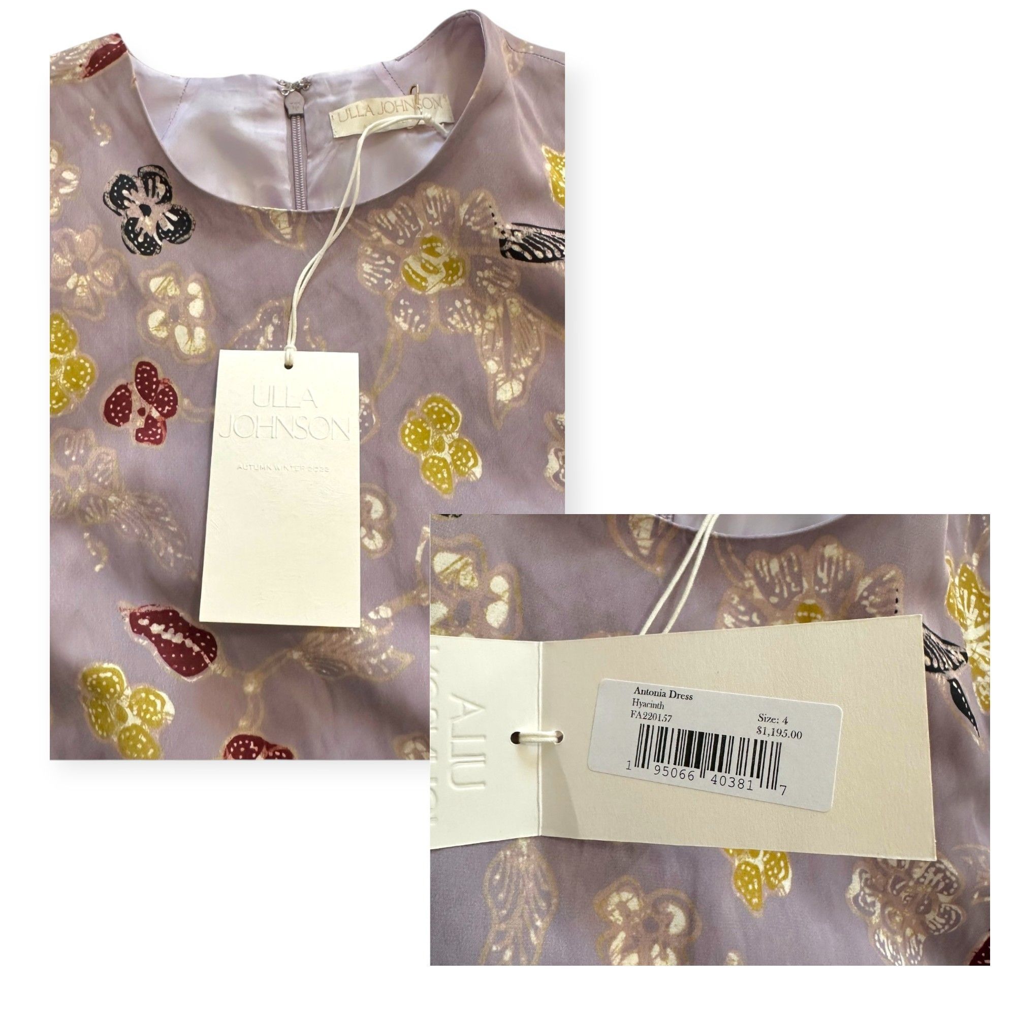 Ulla Johnson Ulla Johnson Antonia Dress in Hyacinth, Size 4, New with tag Size S / US 4 / IT 40 - 5 Thumbnail