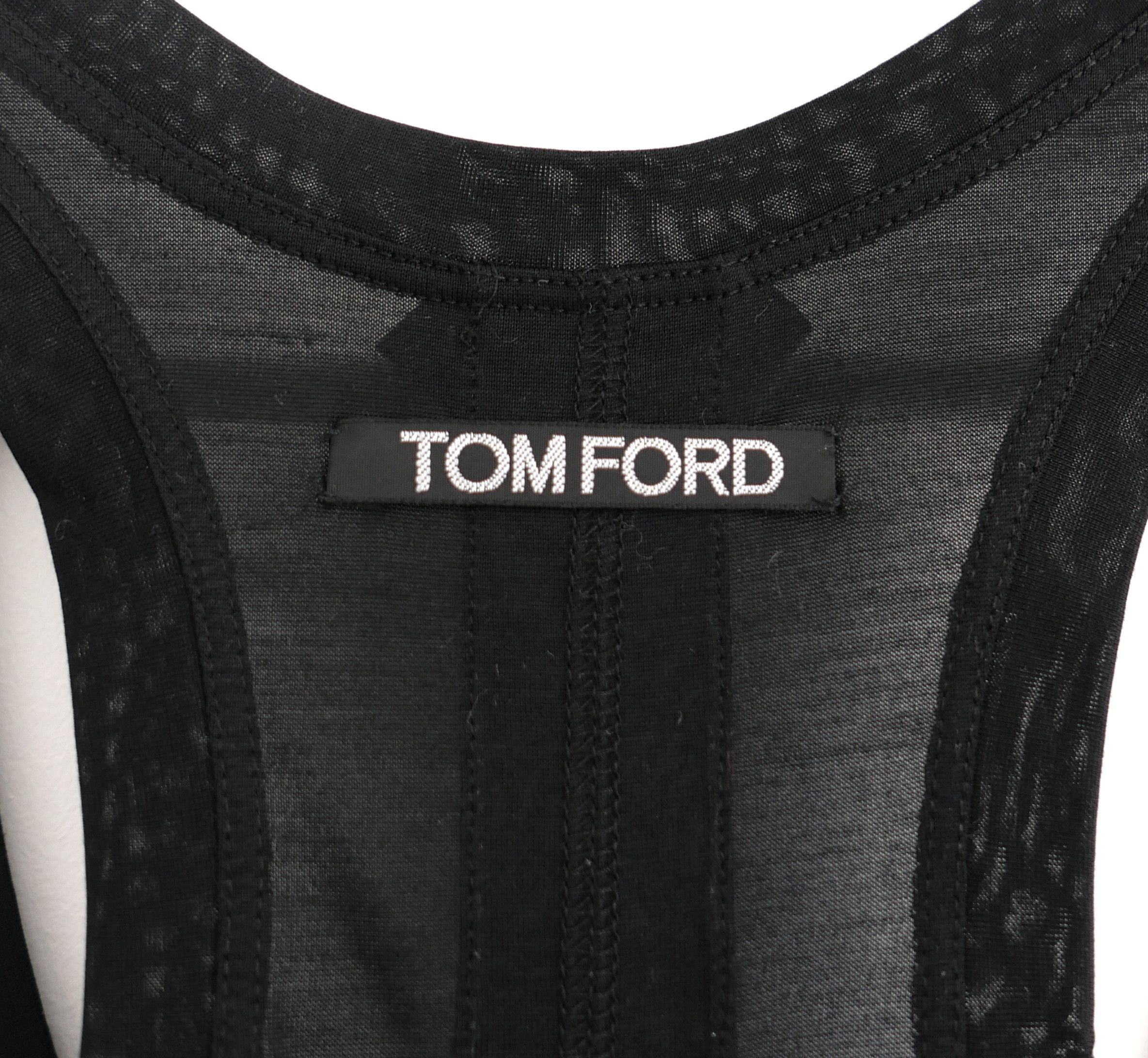 Tom Ford Tom Ford Racer Back Silk Jersey Vest Size XXS / US 00 / IT 34 - 3 Thumbnail