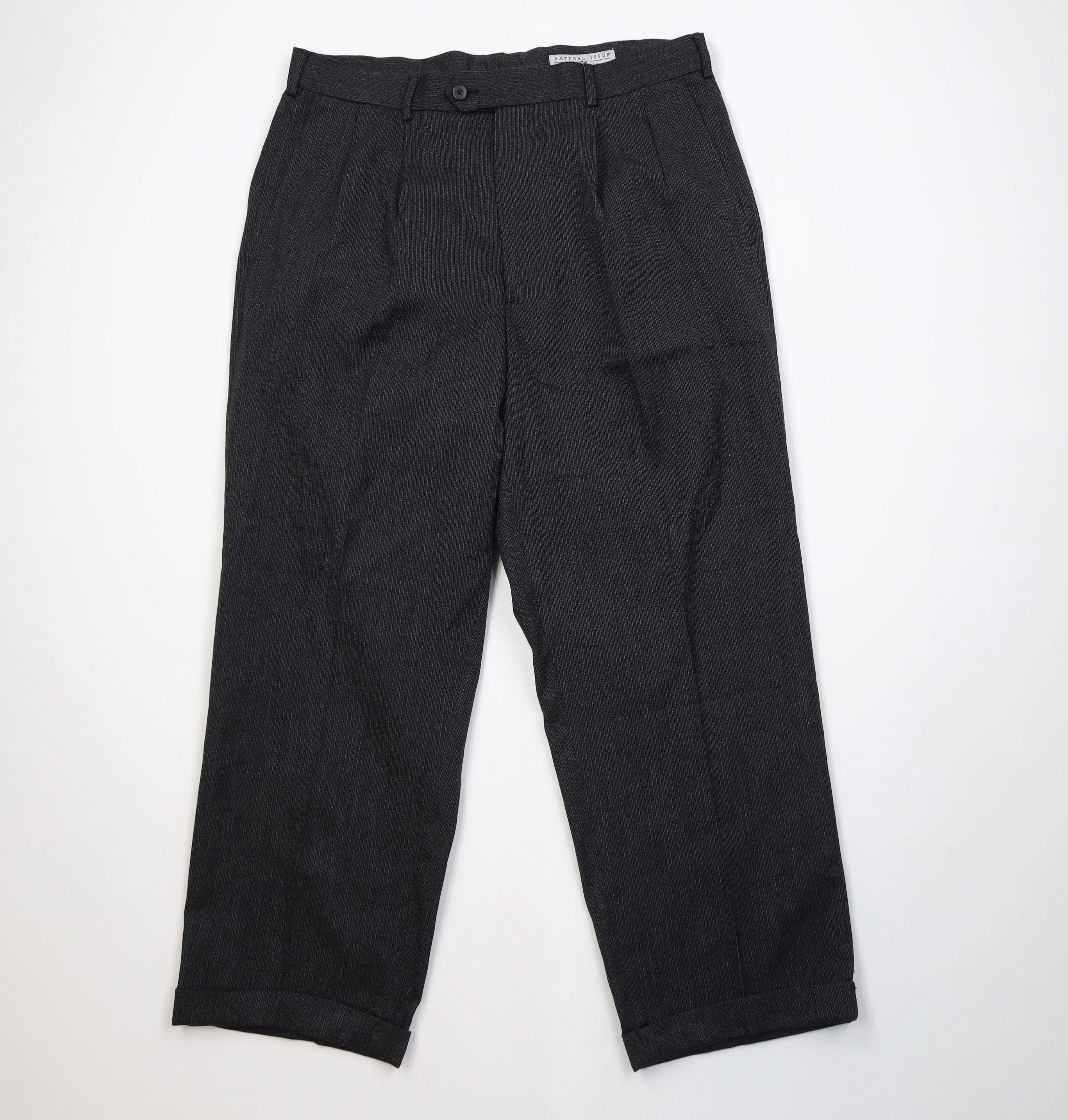 Vintage Vintage 90s Streetwear Rayon Gabardine Wide Leg Chino Pants Size US 34 / EU 50 - 1 Thumbnail
