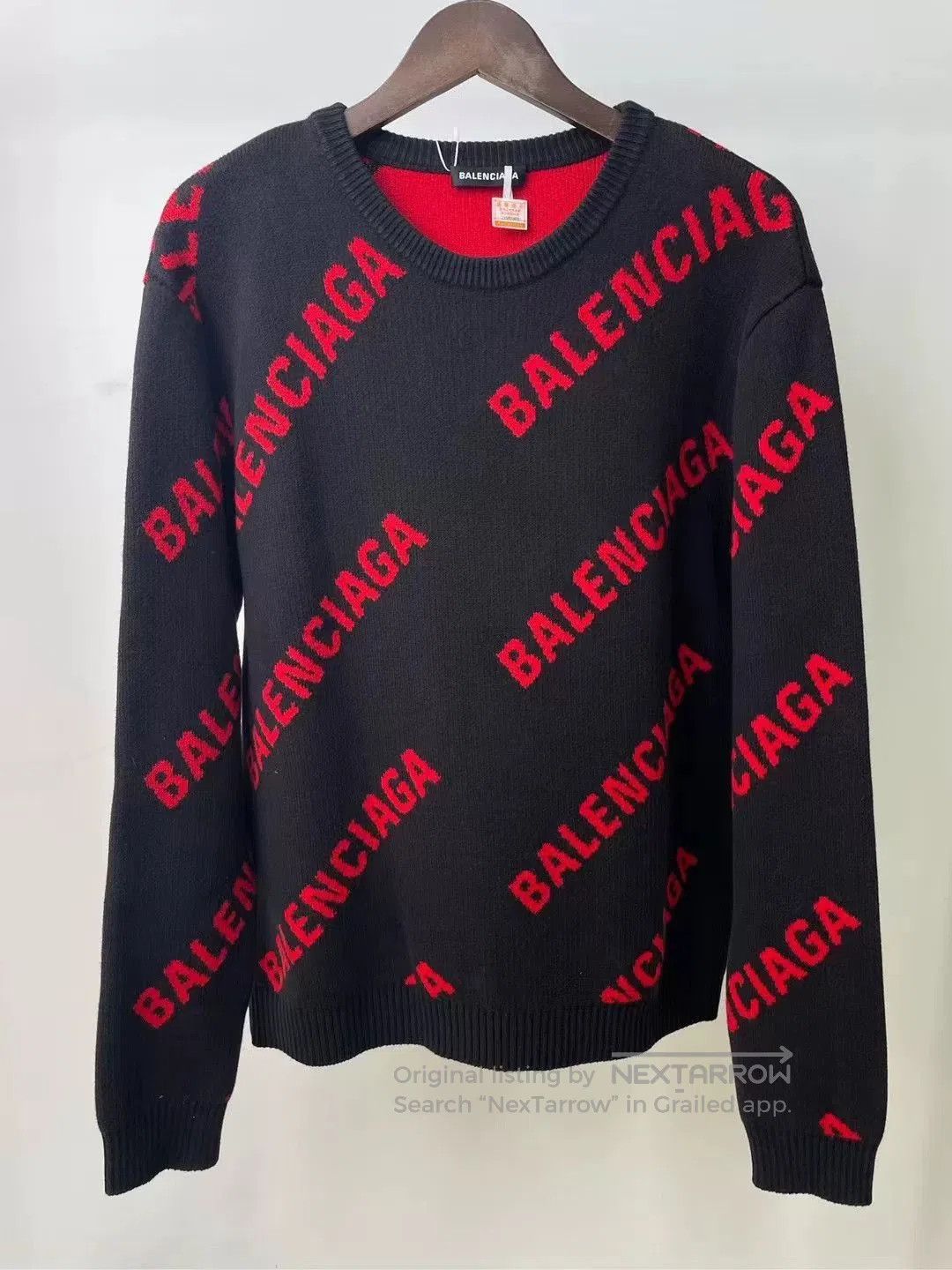 Balenciaga balenciaga full print knit sweater. Size US M / EU 48-50 / 2 - 1 Thumbnail