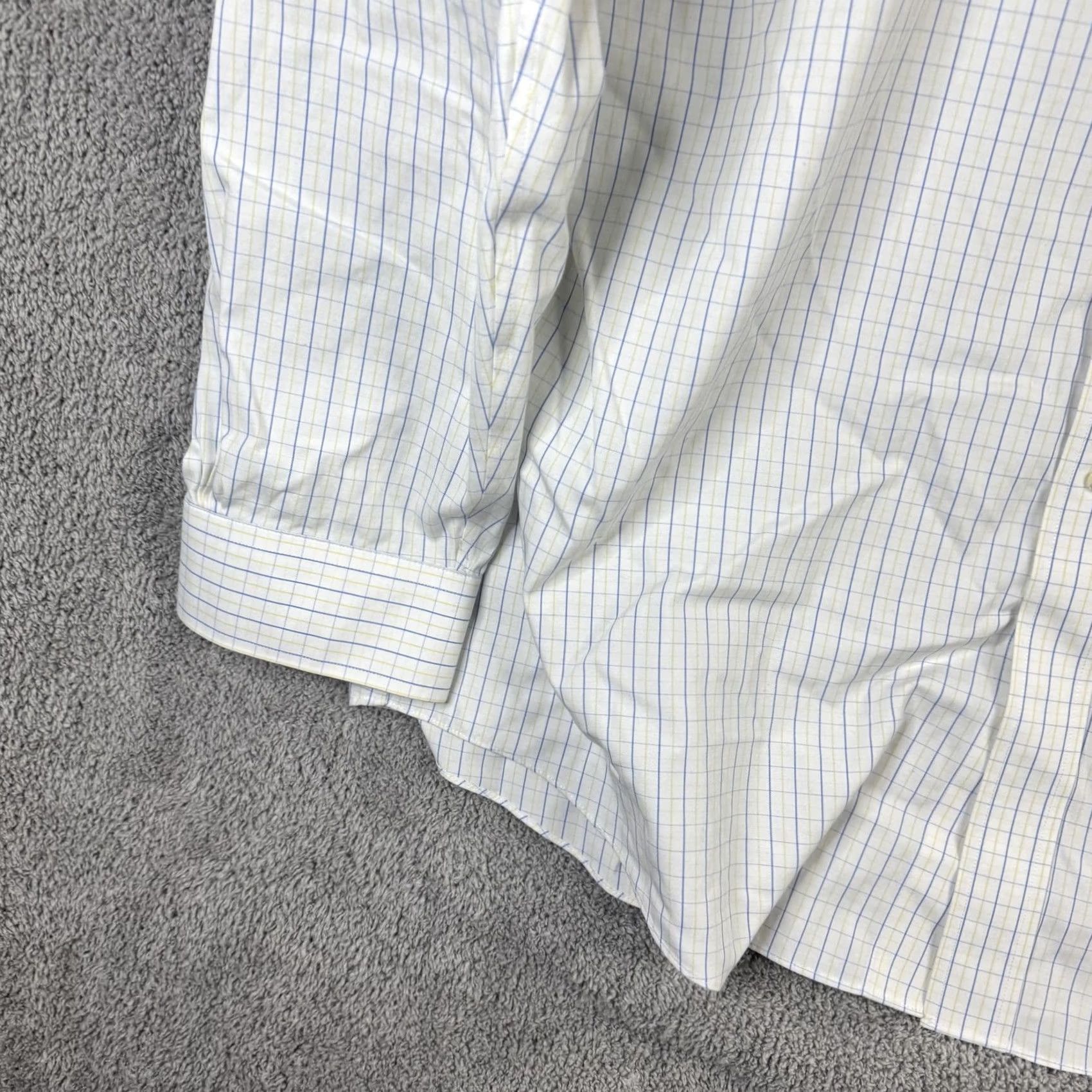 Brooks Brothers Brooks Brothers Shirt Mens 17.5 36 White Check Regent Non-Iron Supima Cotton Dress Shirt Mens 17.5 Neck 36 Sleeve Size US XXL / EU 58 / 5 - 2 Thumbnail