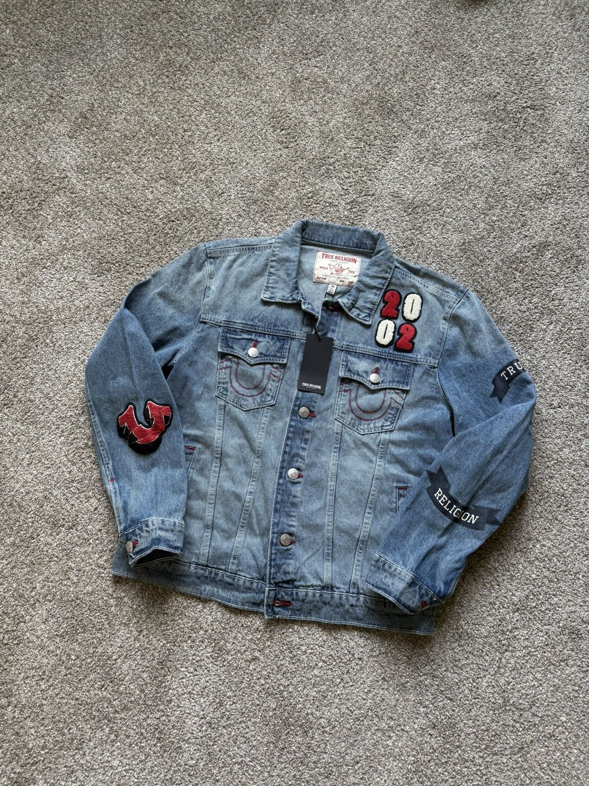 True Religion True Religion Jesse SN Patch Trucker Jacket Size US L / EU 52-54 / 3 - 1 Thumbnail