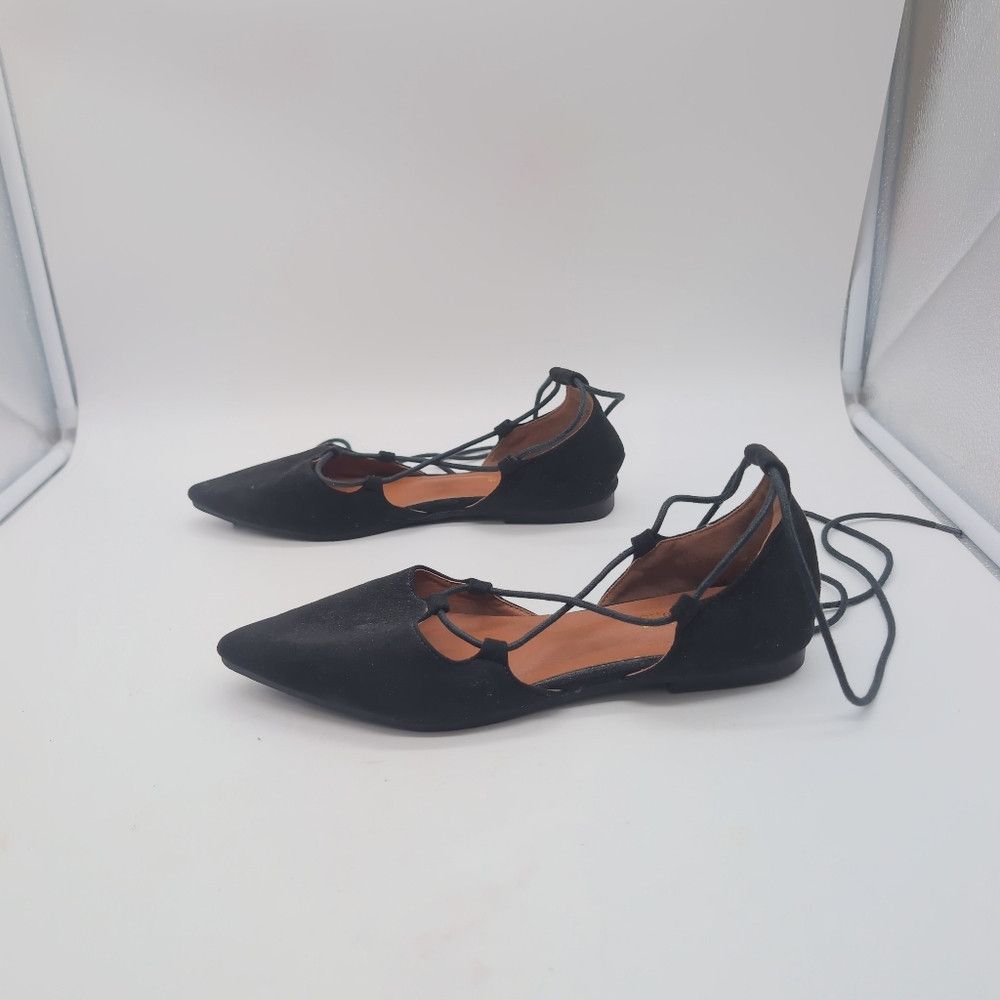 Other Black Hanzi Xiaojie Sz 8.5 Women's Lace-Up Roman Flats Size US 8.5 / IT 38.5 - 3 Thumbnail