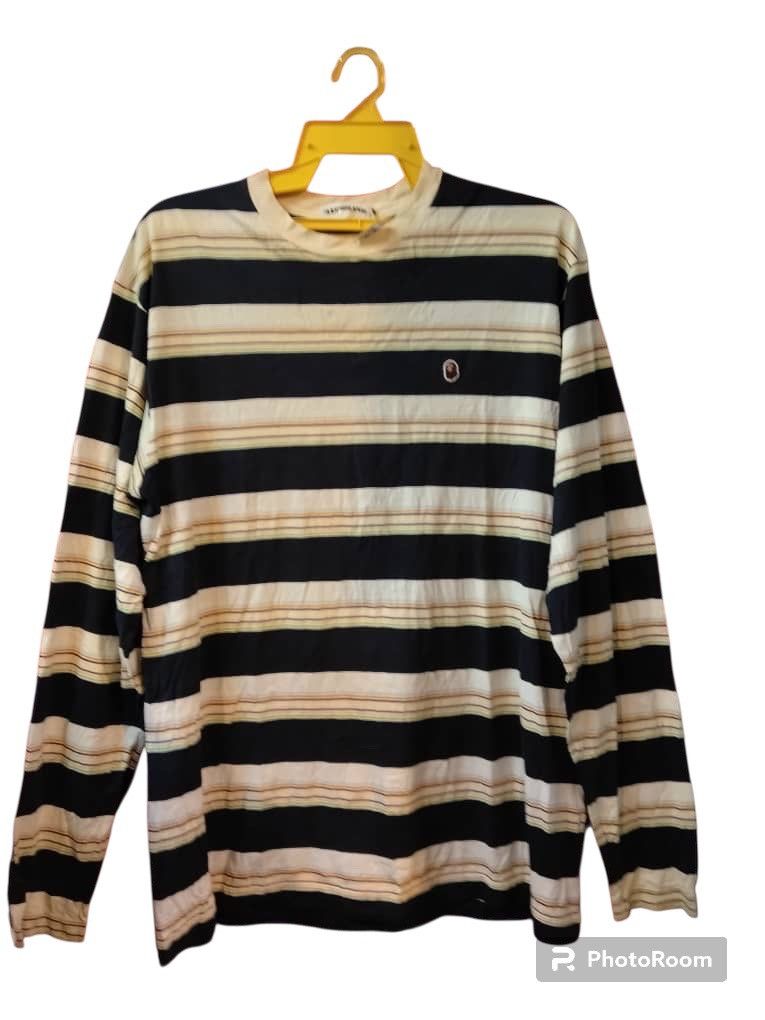 Bape Bathing Ape Classic striped long Sleeve Size US L / EU 52-54 / 3 - 1 Thumbnail