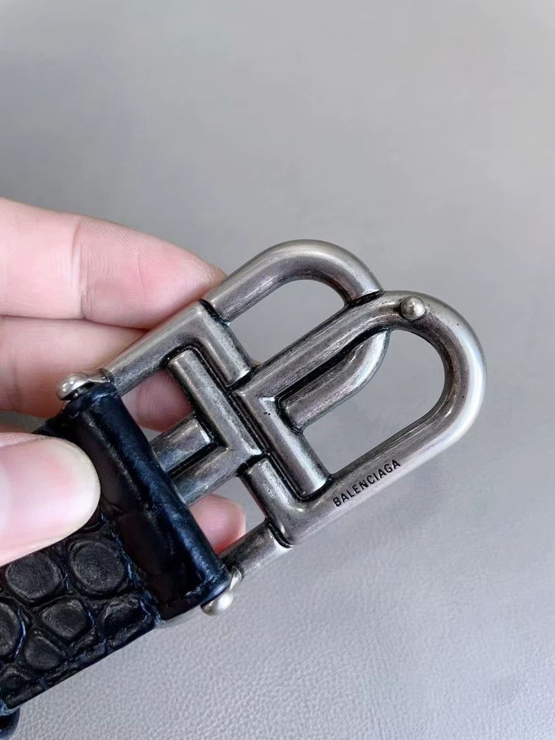 Balenciaga Balenciaga Crocodile Leather Belt-2506 Size ONE SIZE - 3 Thumbnail