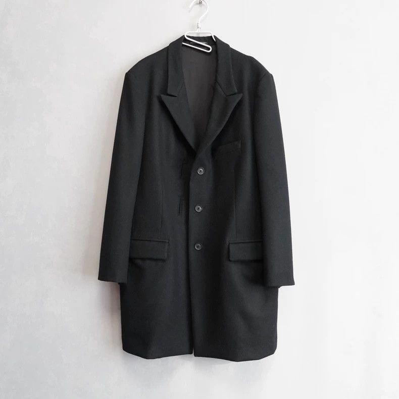 Yohji Yamamoto Yohji Yamamoto size os 23 AW Long Flannel Strap Jacket 250 Size US S / EU 44-46 / 1 - 3 Thumbnail