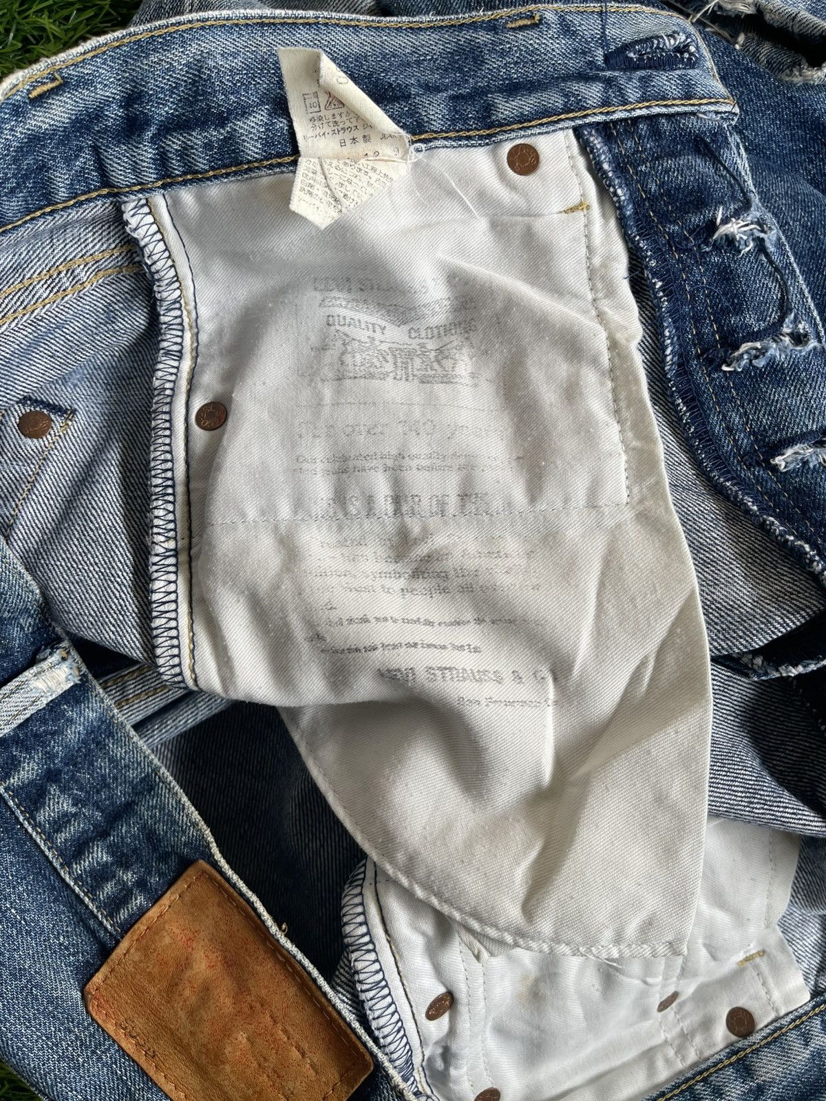 Levi's Vintage Clothing Vintage’90s TRASHED🔥LEVI’S 503B XX🔥BIG E SELVEDGE DENIM Size US 30 / EU 46 - 14 Thumbnail