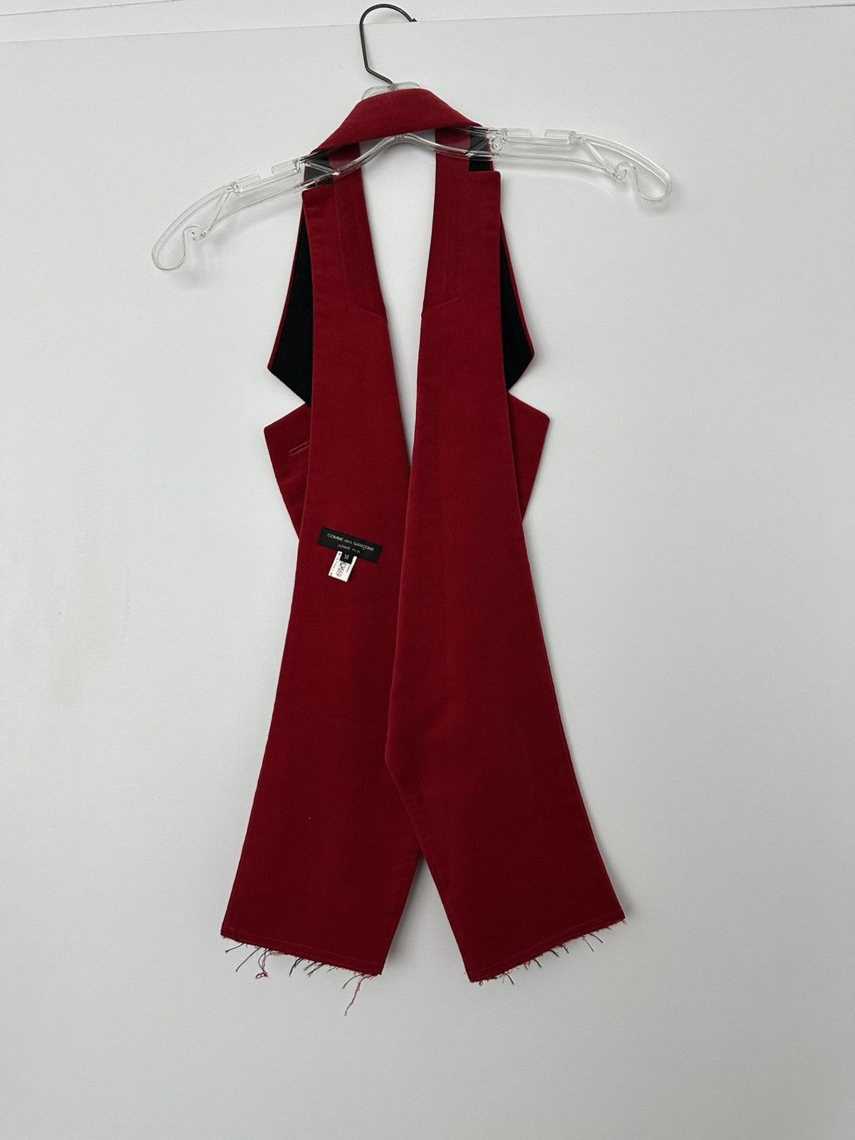 Comme des Garcons Homme Plus Vest scarf. Raw edge hem. Comme des Garcons Size US M / EU 48-50 / 2 - 2 Thumbnail