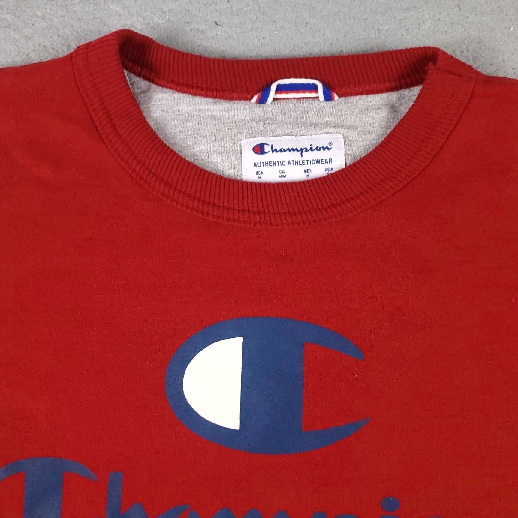 Champion VINTAGE Champion Pullover Sweater Mens Medium Red Size US M / EU 48-50 / 2 - 3 Thumbnail