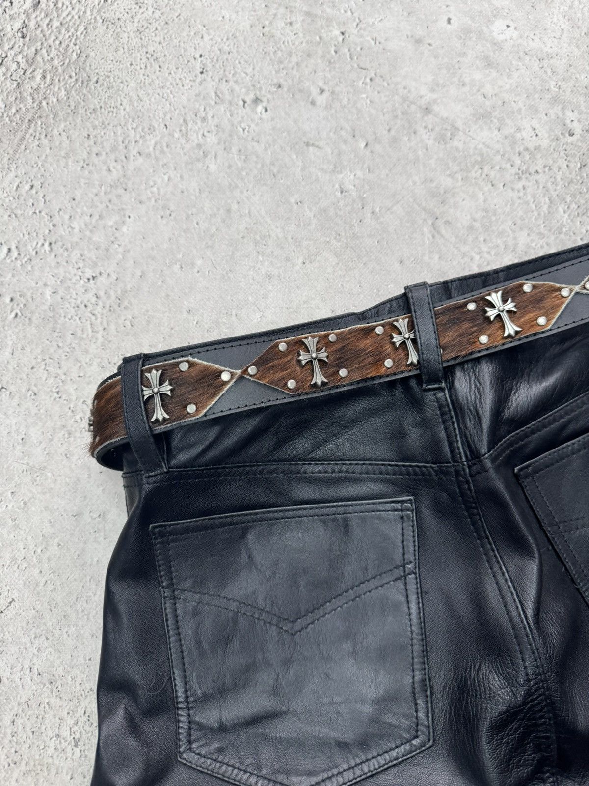 Hysteric Glamour 90s cow leather belt hysteric glamour style hype western 90s Size ONE SIZE - 4 Thumbnail
