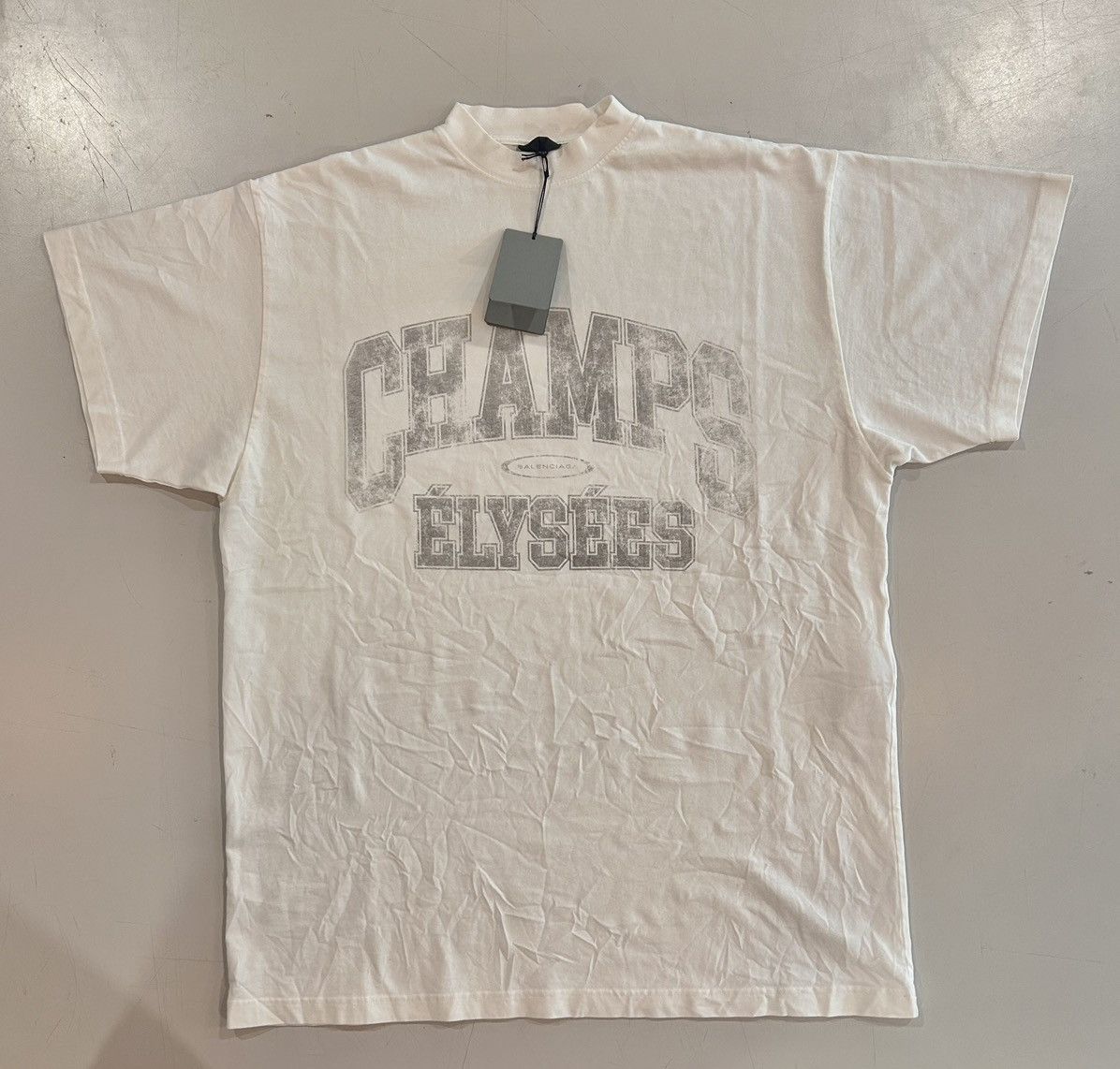 Balenciaga Balenciaga Off-White Champs Élysées Tee Size US S / EU 44-46 / 1 - 1 Thumbnail