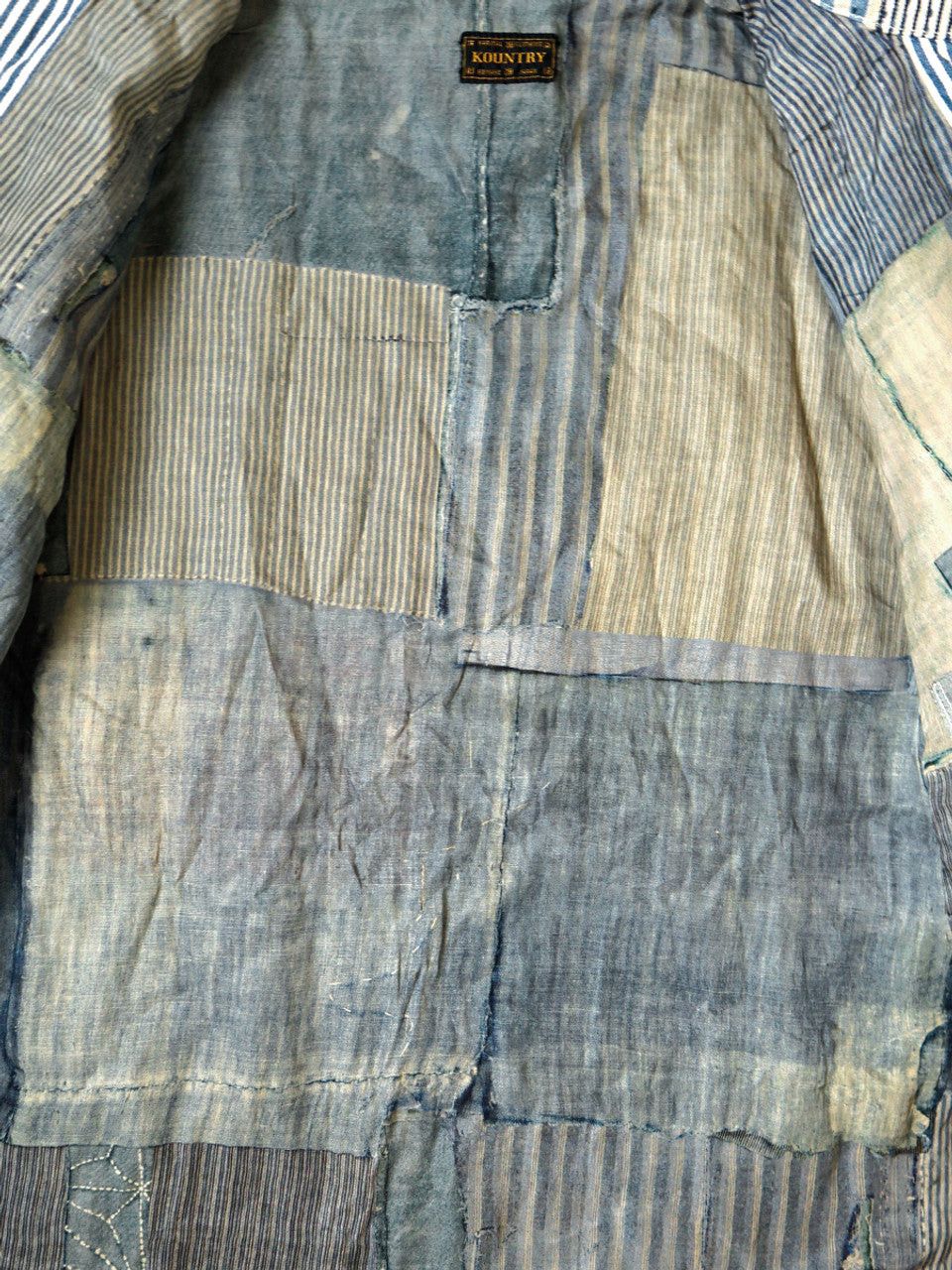 Kapital Kountry Liberty Stripe Boro Drizzler Zip Jacket Size US M / EU 48-50 / 2 - 6 Thumbnail