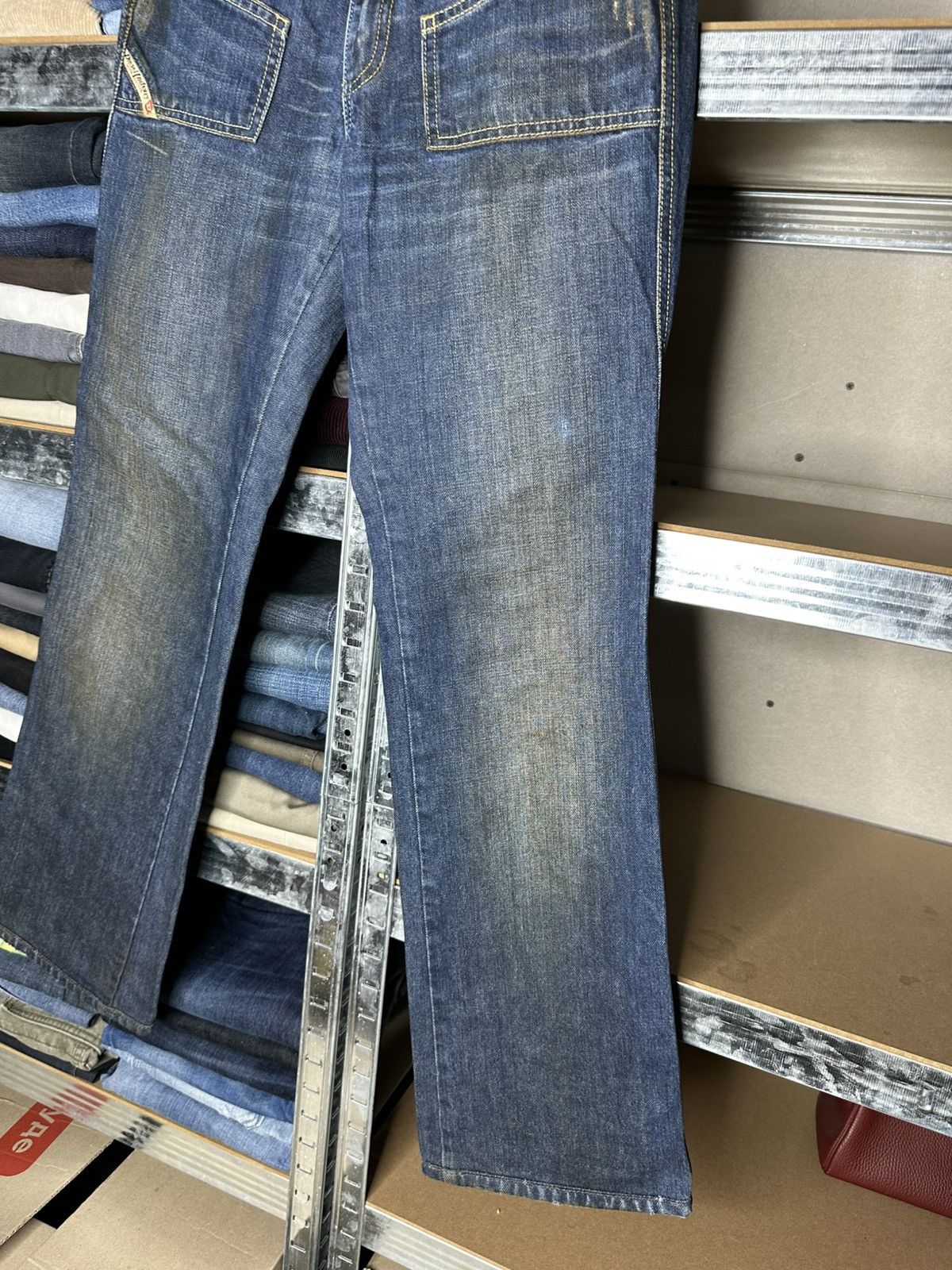 Diesel Diesel Hush Vintage Jeans Size 28 Distressed Flared Bootcut Size 28" / US 6 / IT 42 - 3 Thumbnail