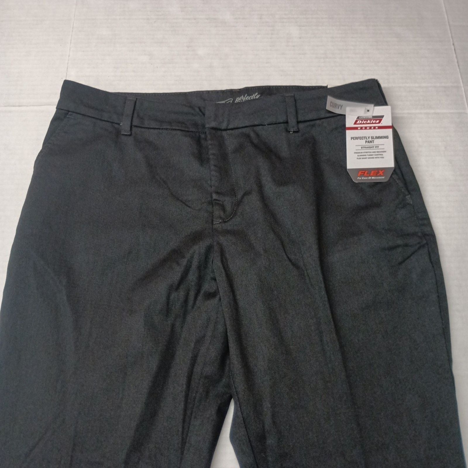 Dickies Dickies Women's Size 16 Reg Curvy Straight Flex Pants Black Size 36" / US 14 / IT 50 - 3 Thumbnail