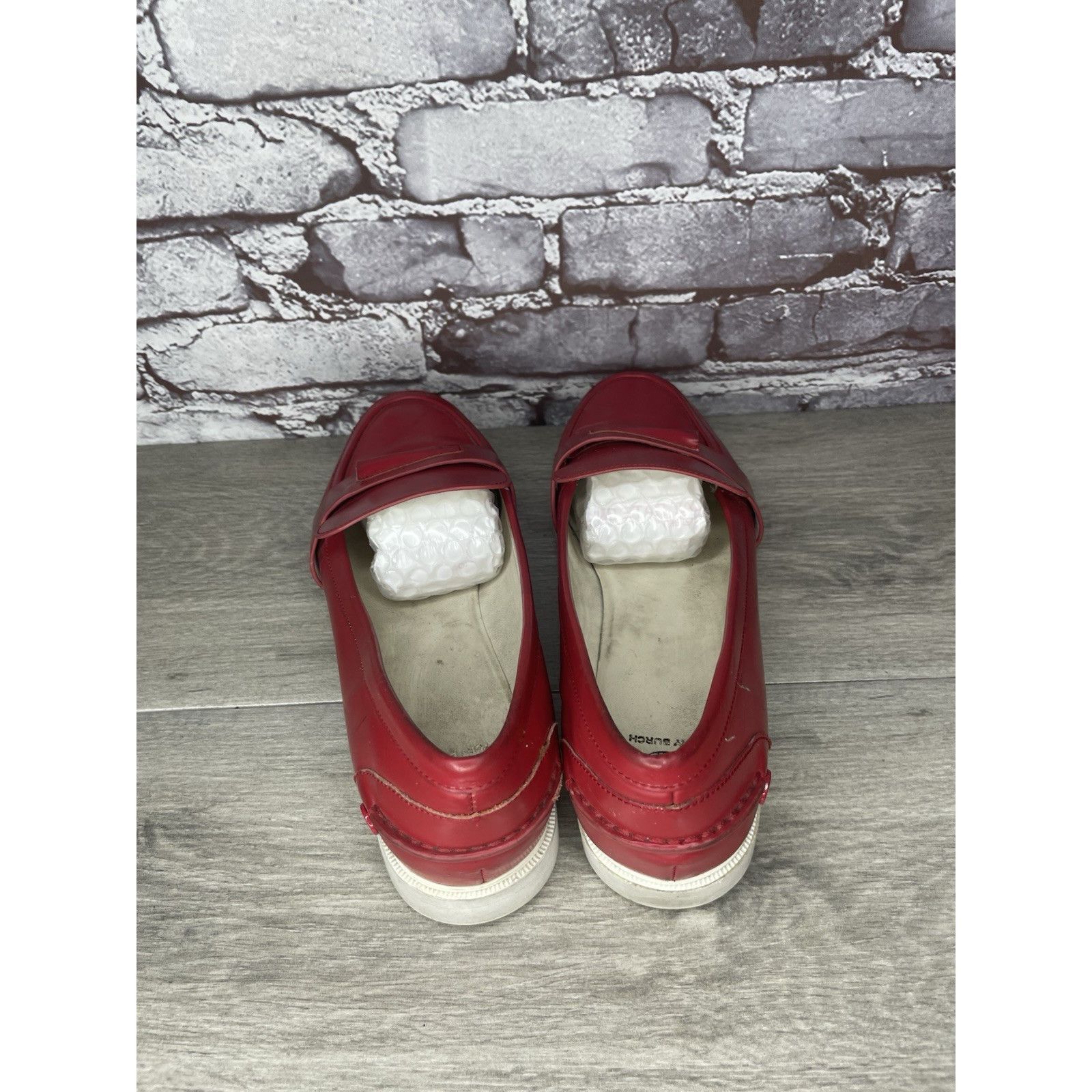 Tory Burch Tory Burch Red Leather Pocket Tee Casual Golf Shoes Women’s Size US 11 / IT 41 - 4 Thumbnail