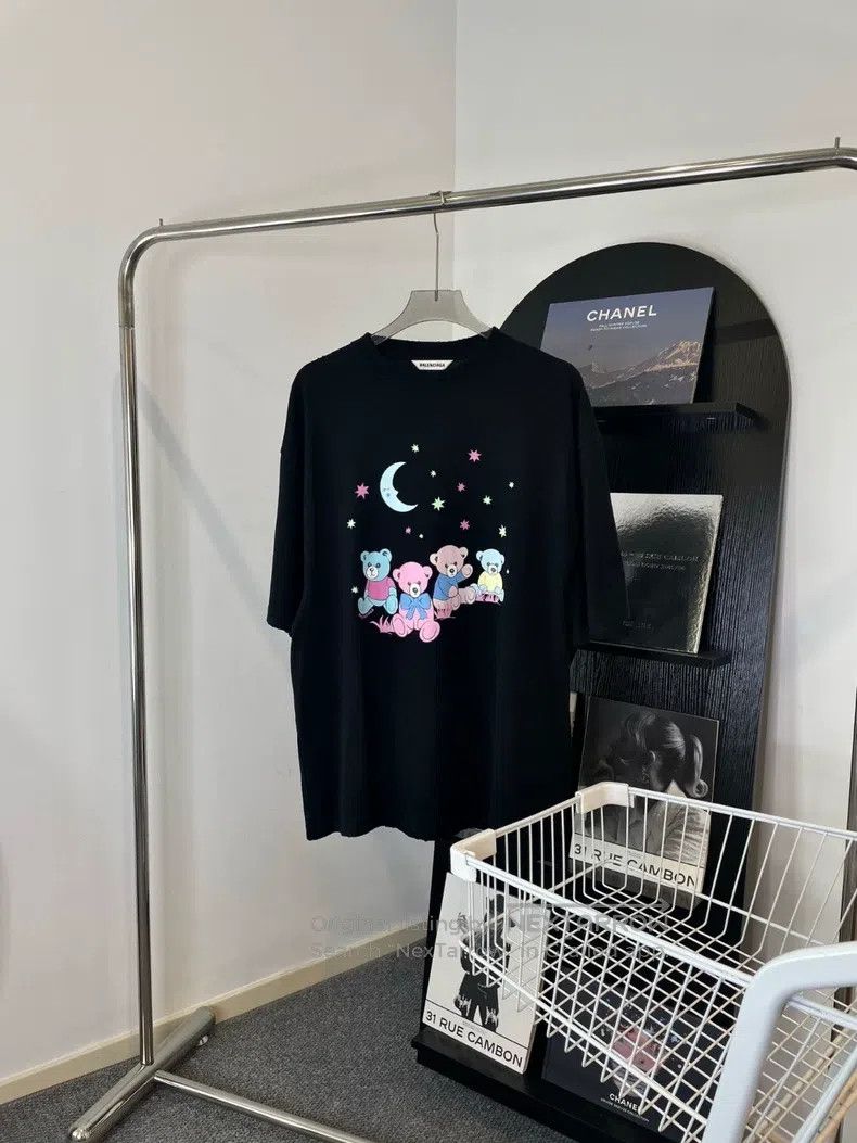 Balenciaga Balenciaga Alphabet print pattern black short sleeve T-shi Size US S / EU 44-46 / 1 - 1 Thumbnail