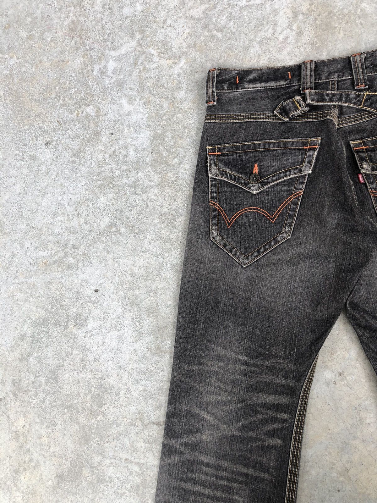 If Six Was Nine Japanese Edwin XV Flared Jeans Distressed buckle back jeans Size US 32 / EU 48 - 10 Thumbnail