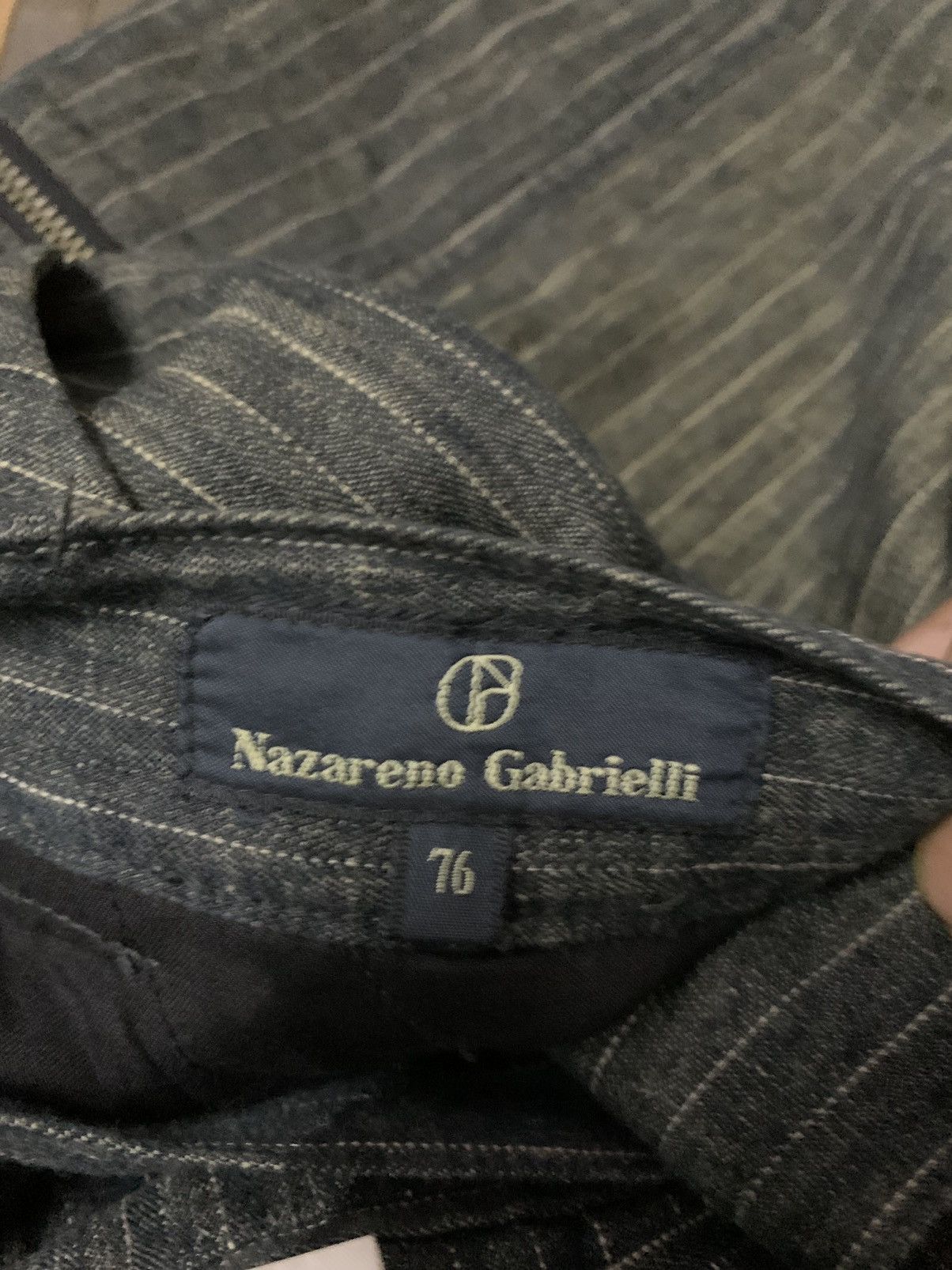 Issey Miyake 💥Vintage Nazareno Gabrielli Stripe Wide Pant Size US 30 / EU 46 - 5 Thumbnail
