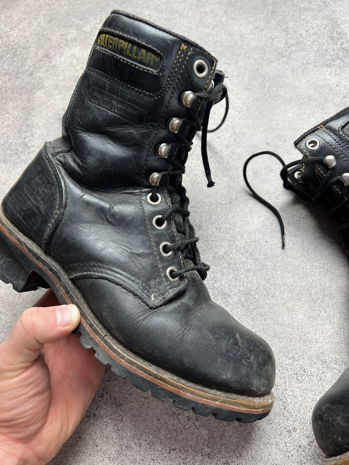 Caterpillar Caterpillar steel toe leather work boots Size US 7 / IT 37 - 4 Thumbnail