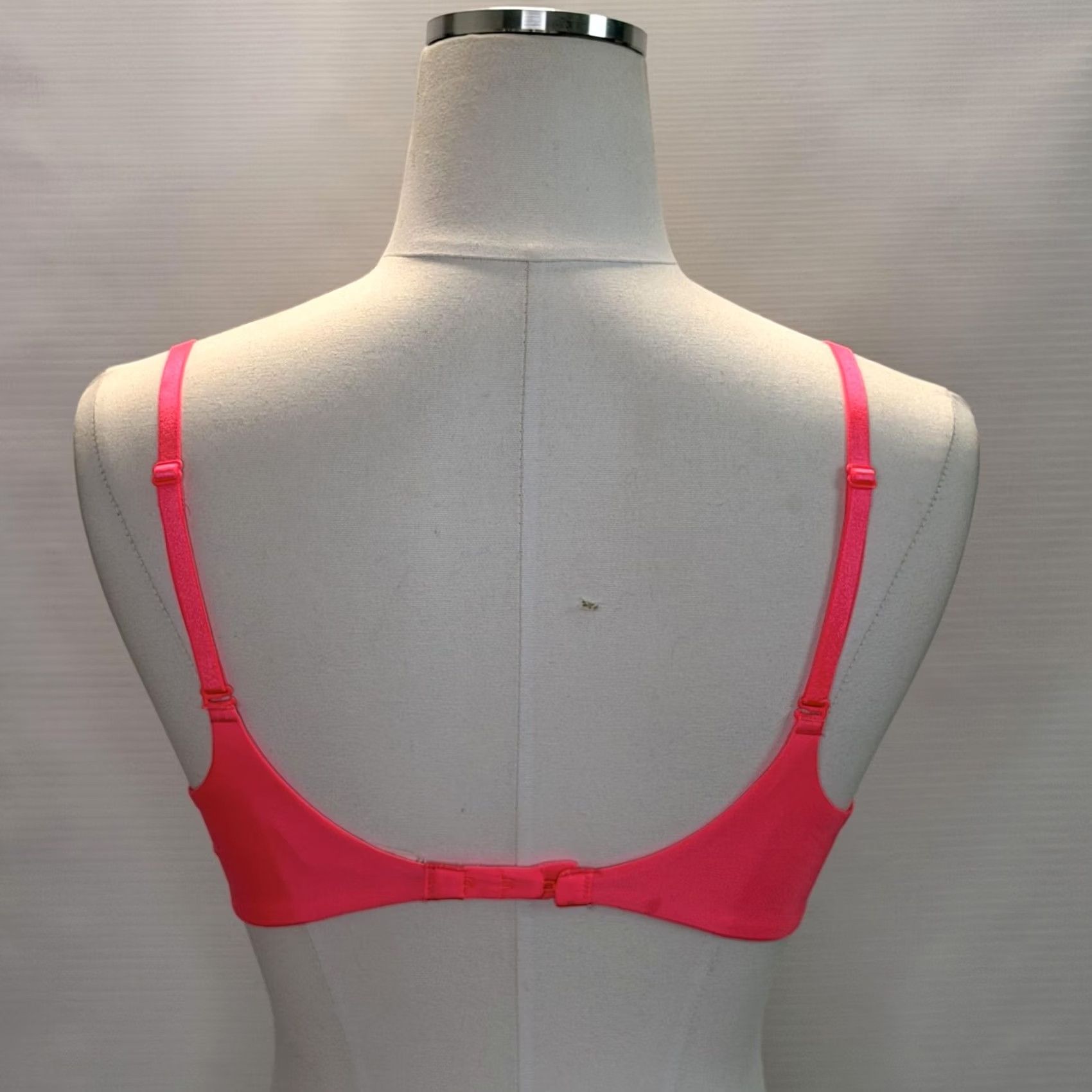 Pinko PINK Bra Set Womens 36B Neon Pink Push Up Underwire Lot Of 2 Bow Microfiber Size ONE SIZE - 7 Thumbnail