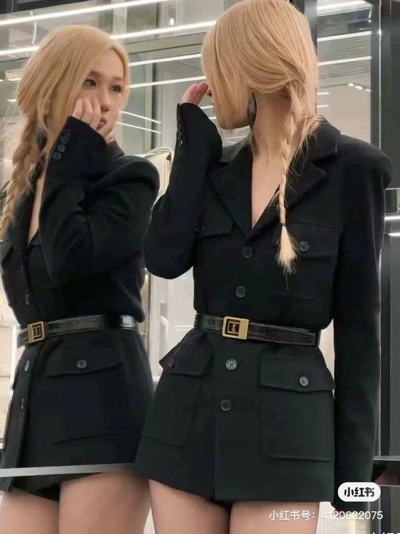 Saint Laurent Paris Saint Laurent Paris Black YSL Saint Laurent Blazer Coat-25 Size US S / EU 44-46 / 1 - 9 Thumbnail