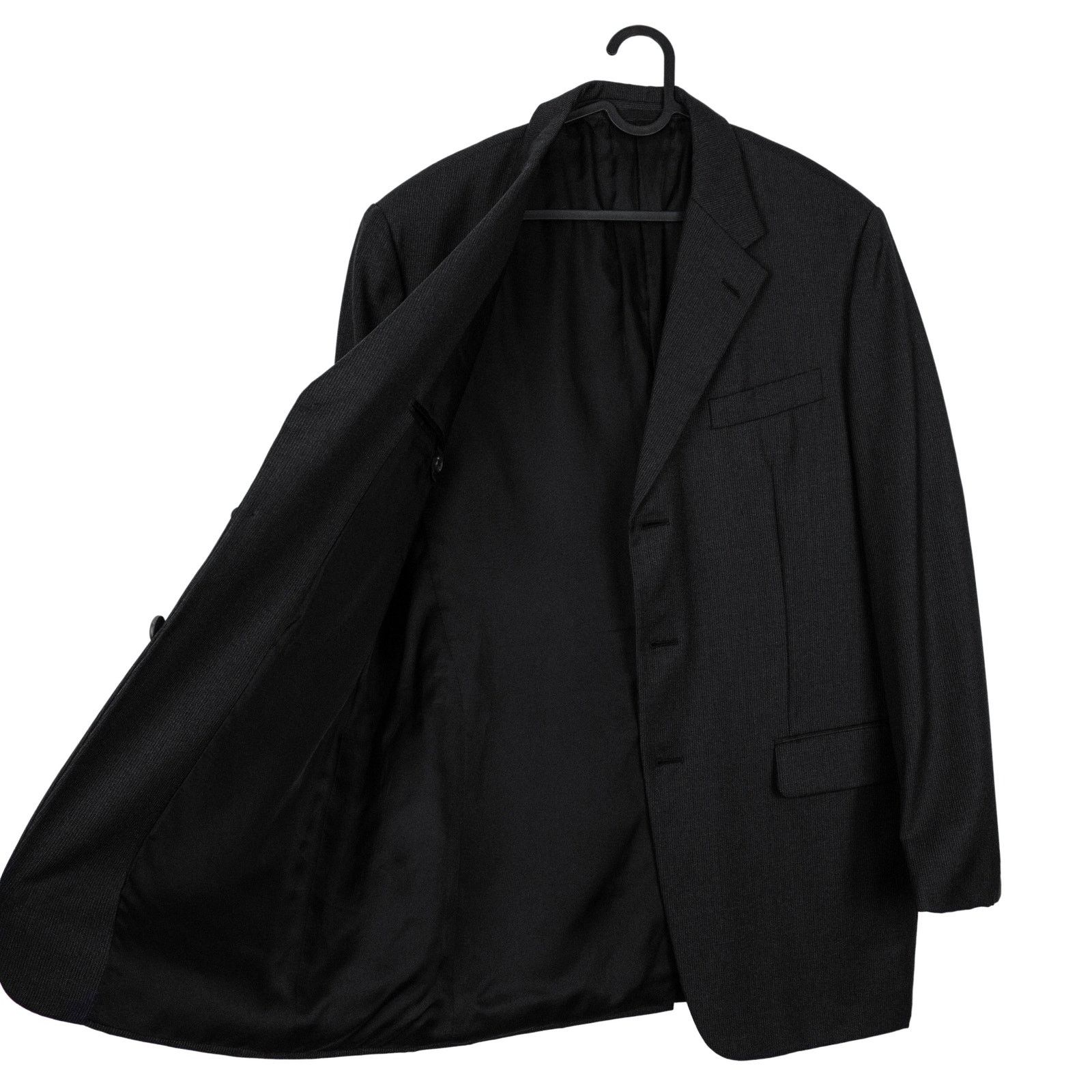 Prada Prada Milano Black Pure Virgin Wool Tailored Blazer Jacket Size US L / EU 52-54 / 3 - 9 Thumbnail