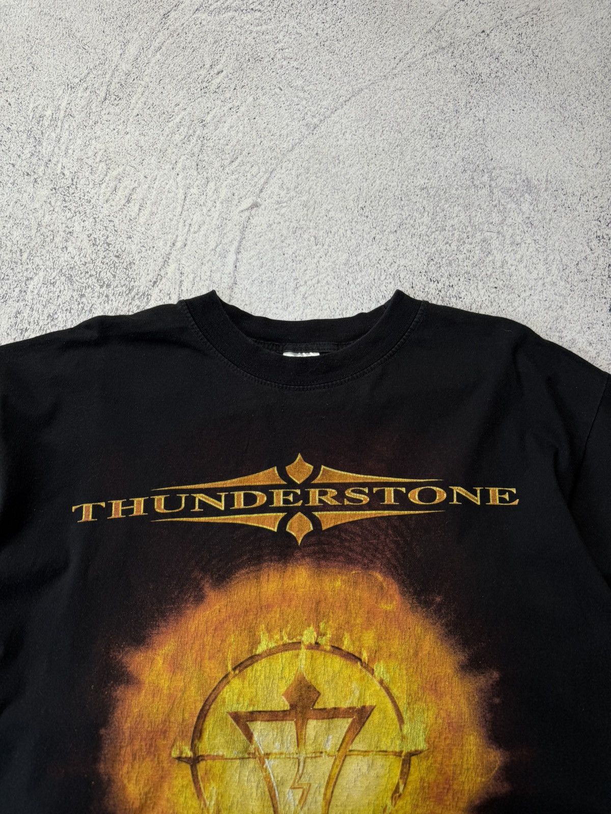 Band Tees Vintage 90s Thunderstone Band T Shirt Rock Heavy Metal Size US M / EU 48-50 / 2 - 5 Thumbnail