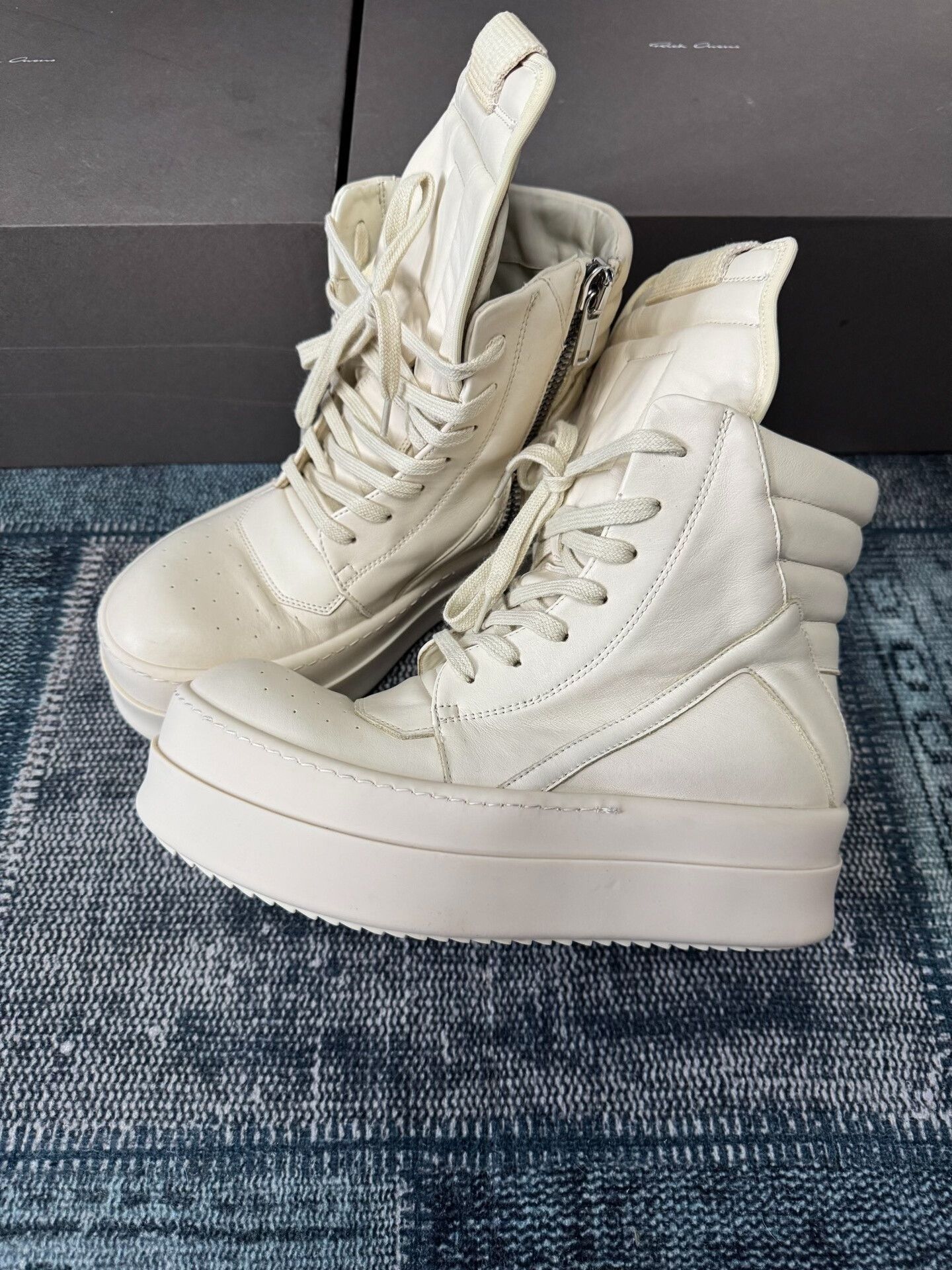 Rick Owens rick owens white low wedge sneakers size 39 Size US 7 / EU 40 - 1 Thumbnail